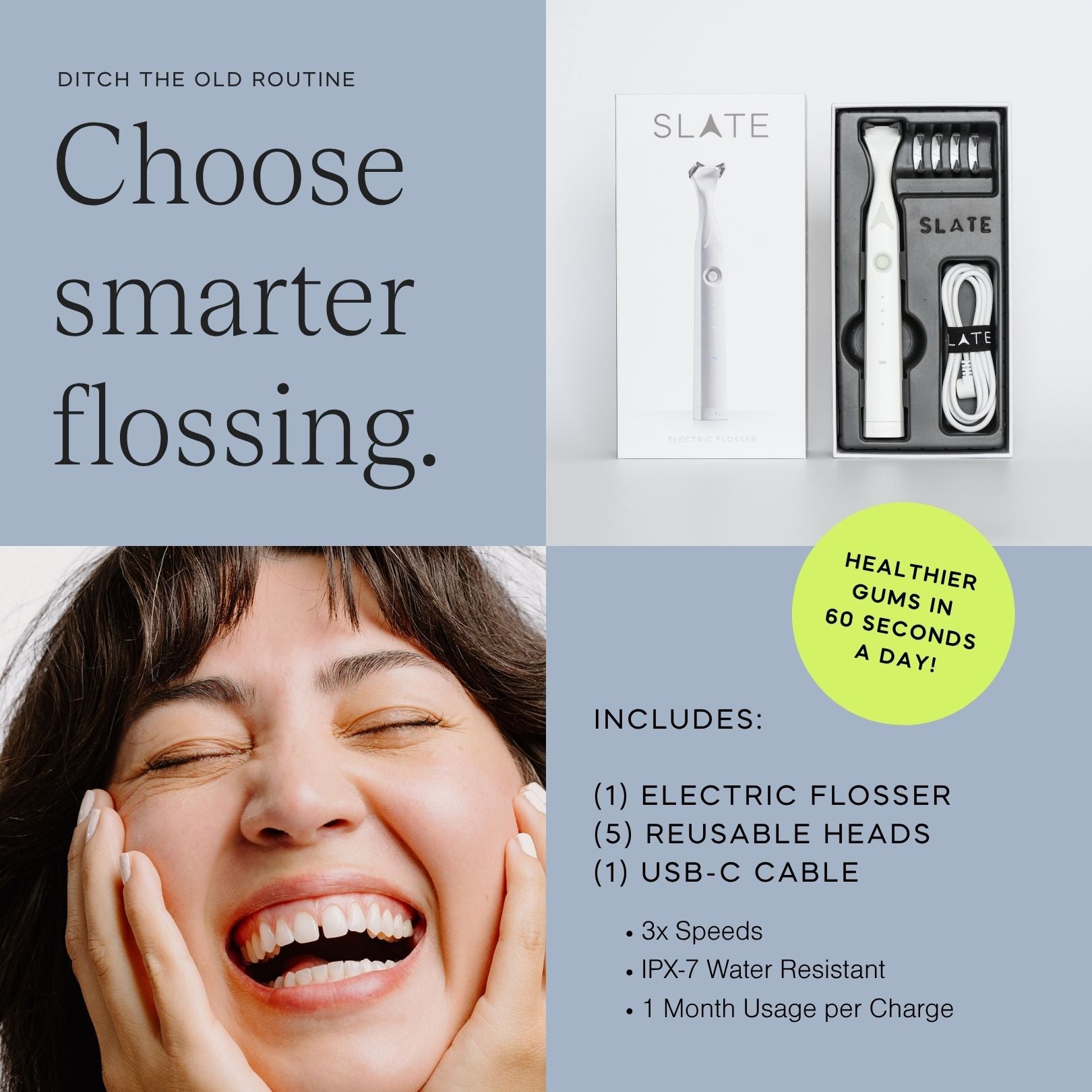 Slate Pro Electric Flosser