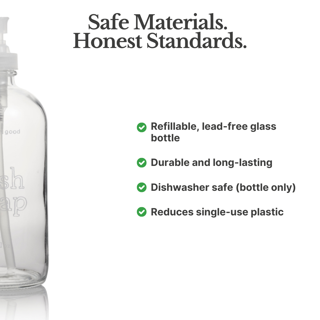 Bathroom Cleaner Empty Glass Bottle, 16oz by Common Good