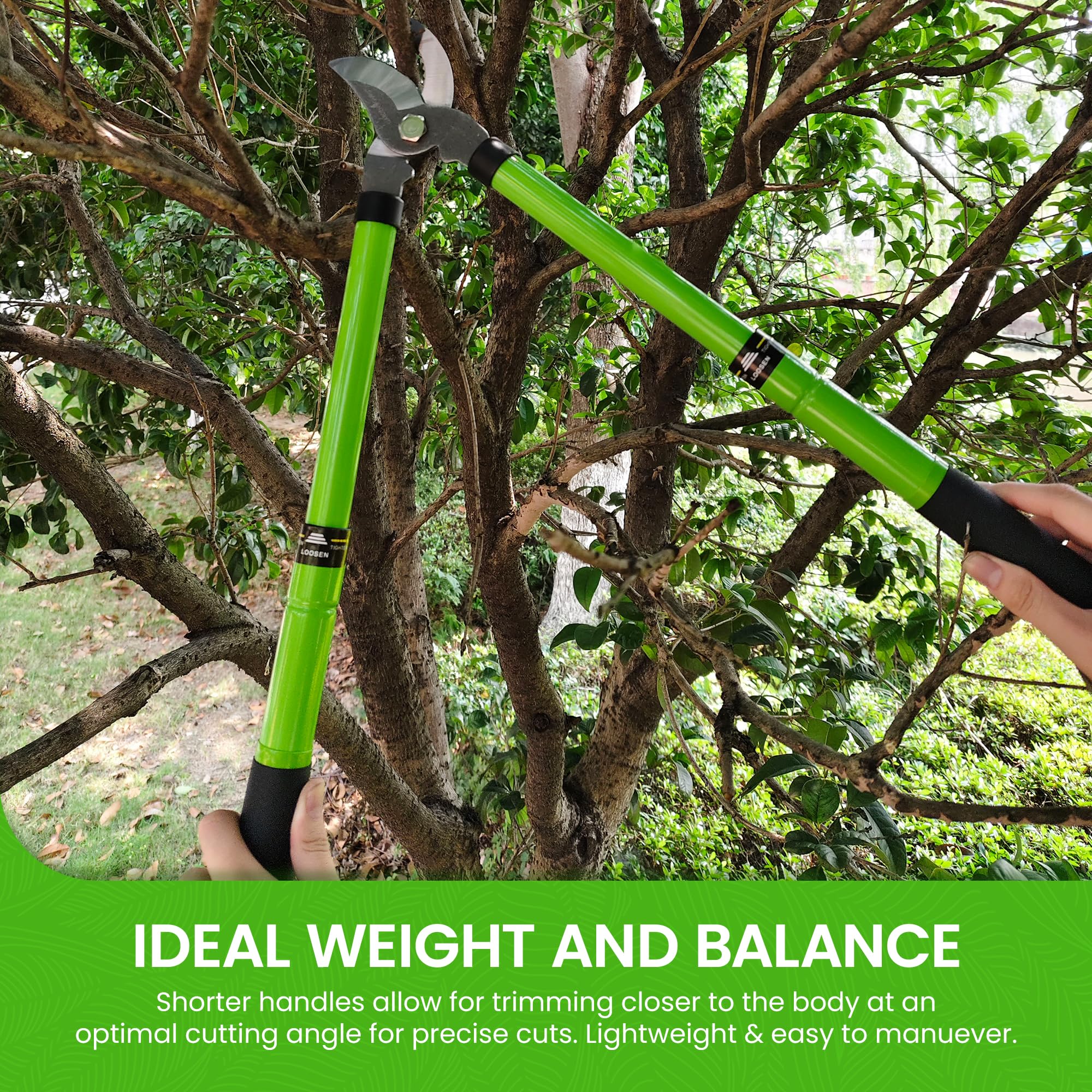 Telescoping Bypass Loppers Tree Trimmer Clipper