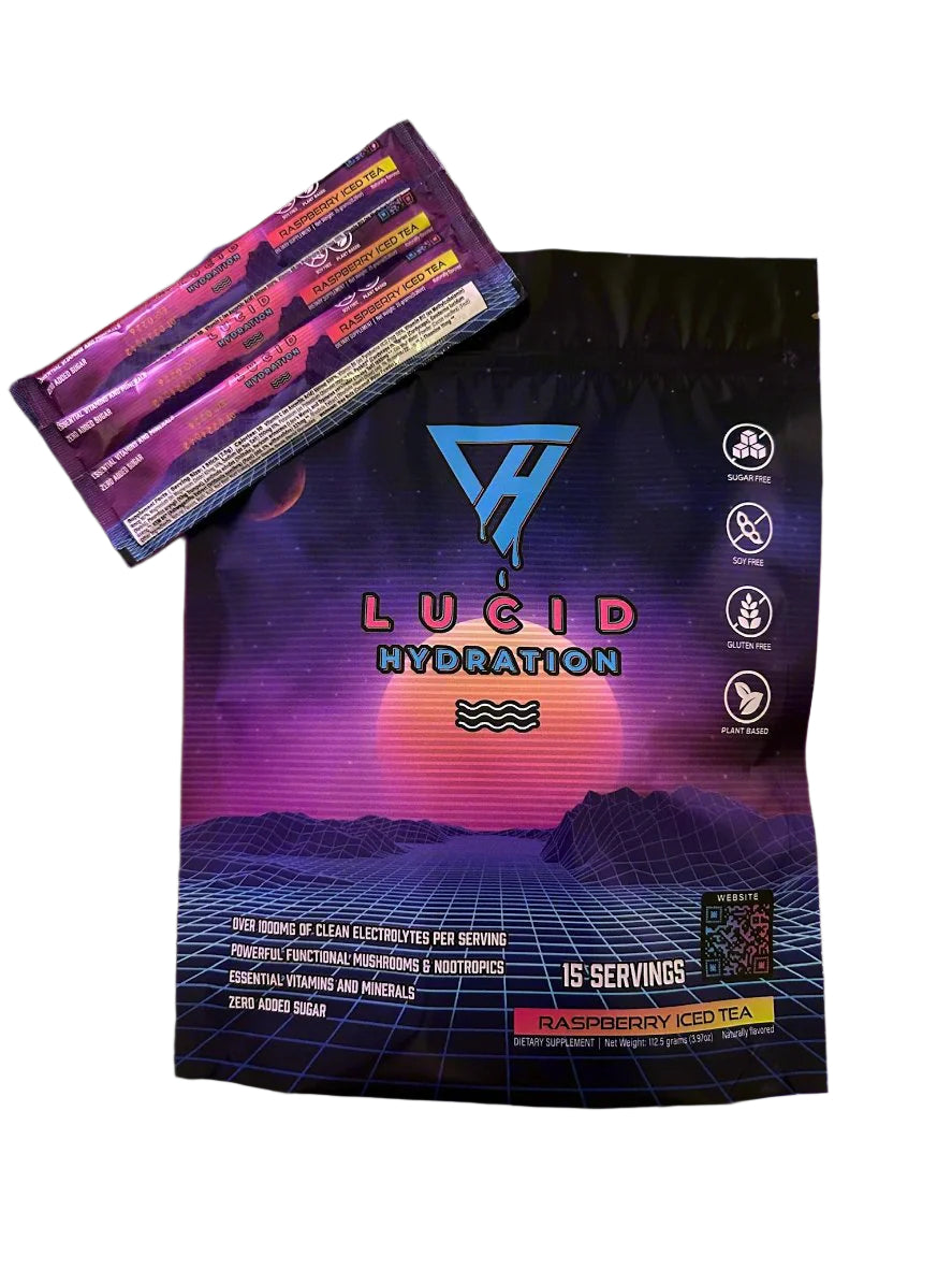 Lucid Hydration - Raspberry Iced Tea (15 Servings) by Lucid Hydration