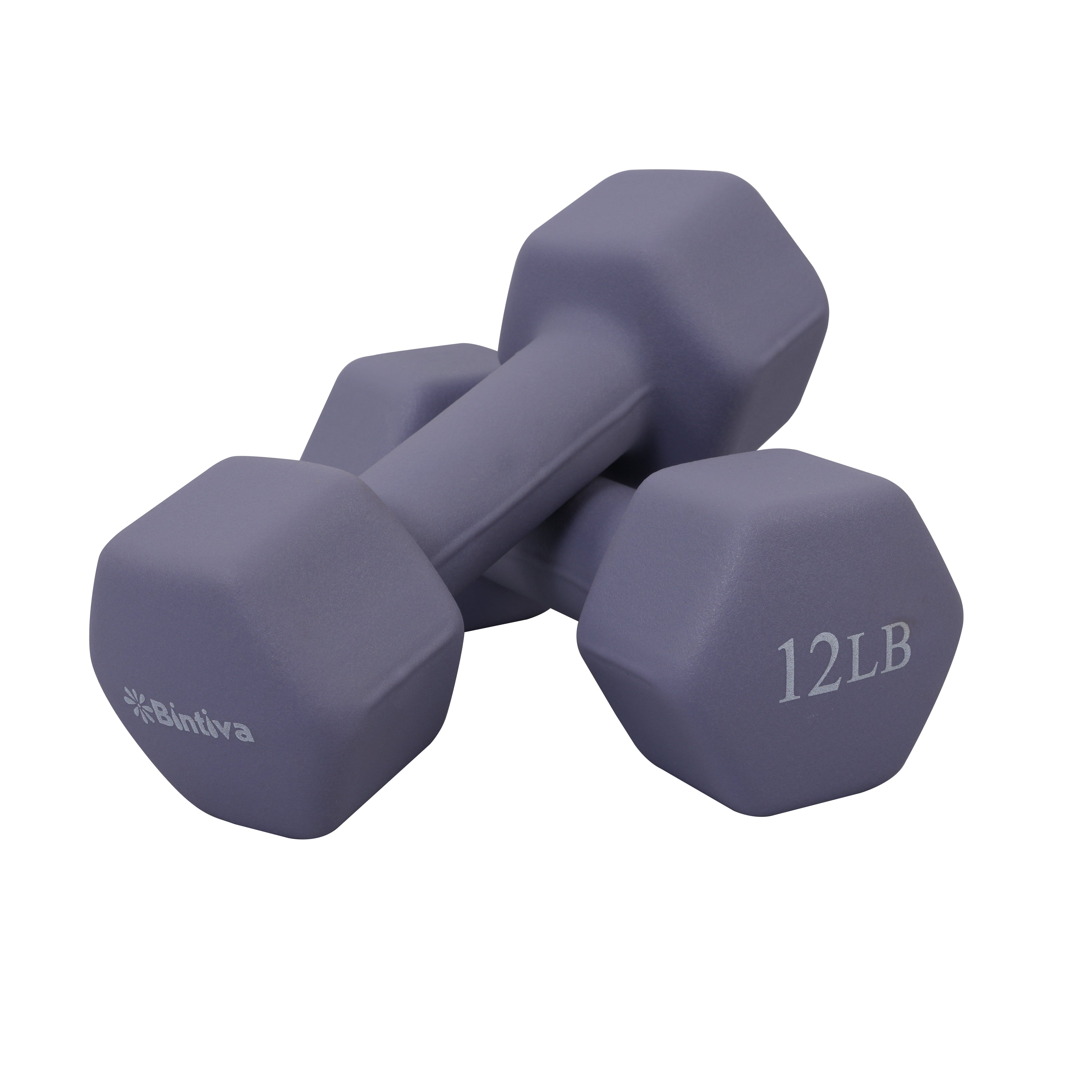 Neoprene Hexagon shaped dumbbells - Earth Tones by Bintiva