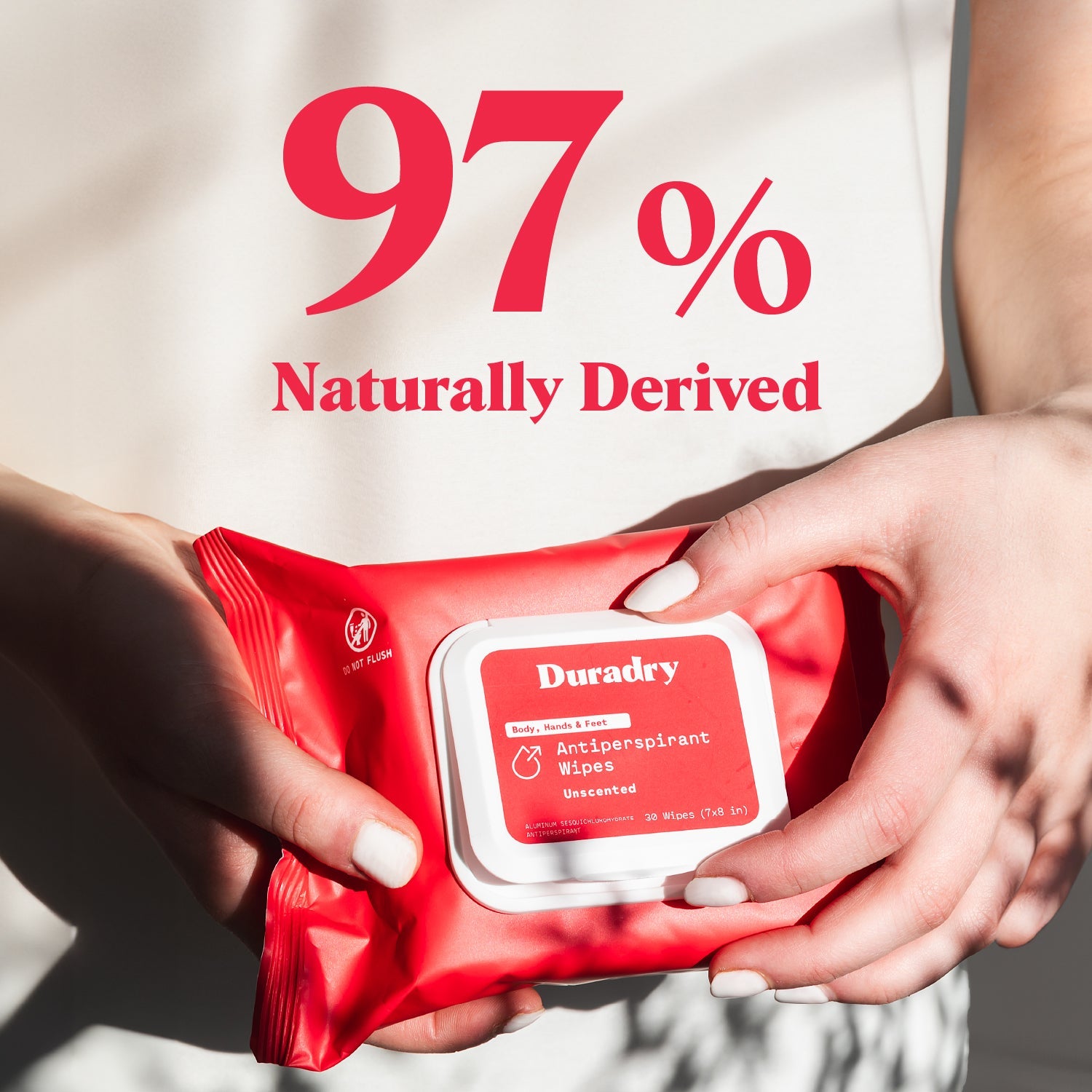 Whole Body Antiperspirant Wipes by Duradry