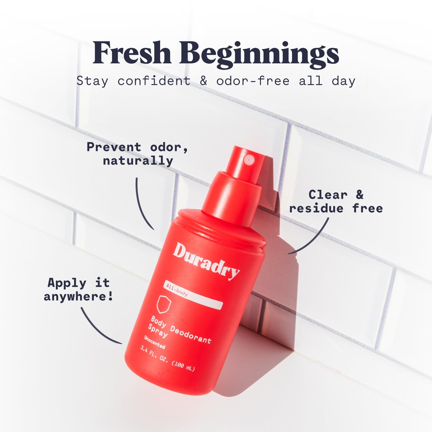 Body Deodorant Spray by Duradry