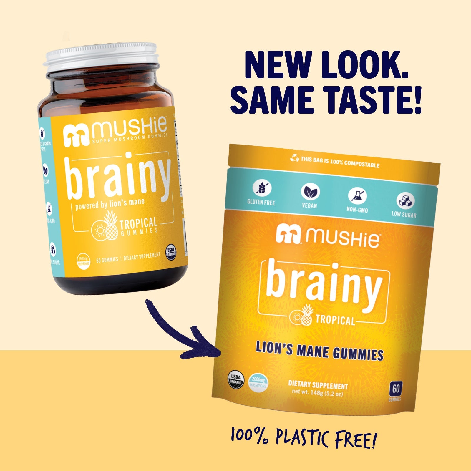 Organic Lion's Mane Gummies by Mush More Co