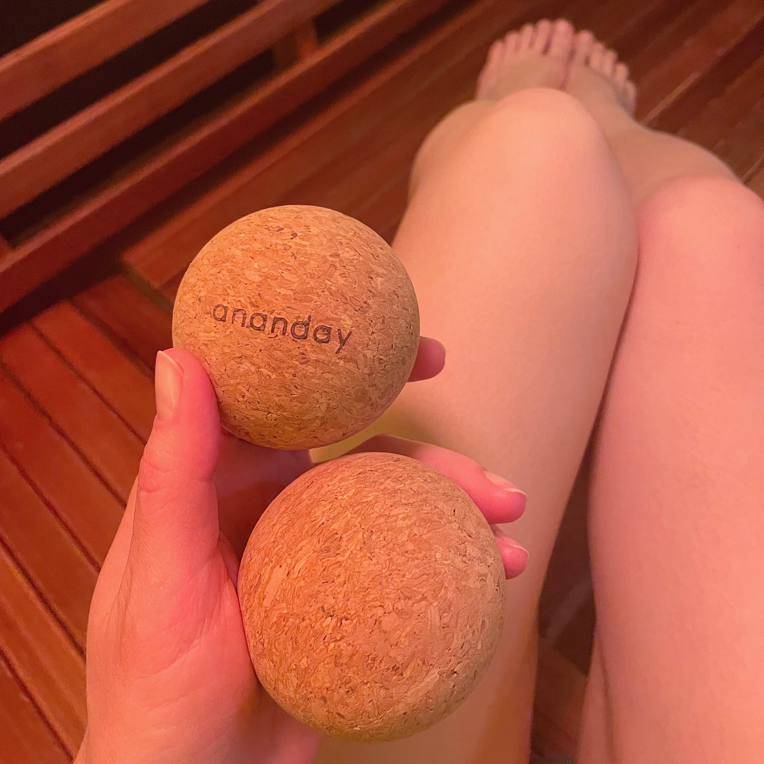 Cork Massage Ball Set by Ananday