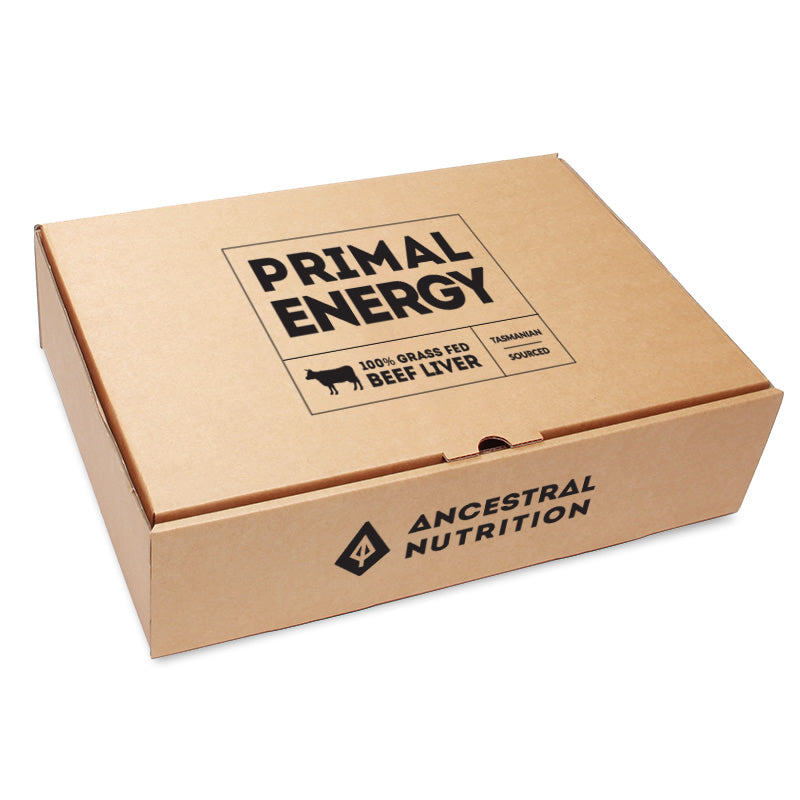 Primal Energy Grass Fed Beef Liver Capsules (Box of 6)