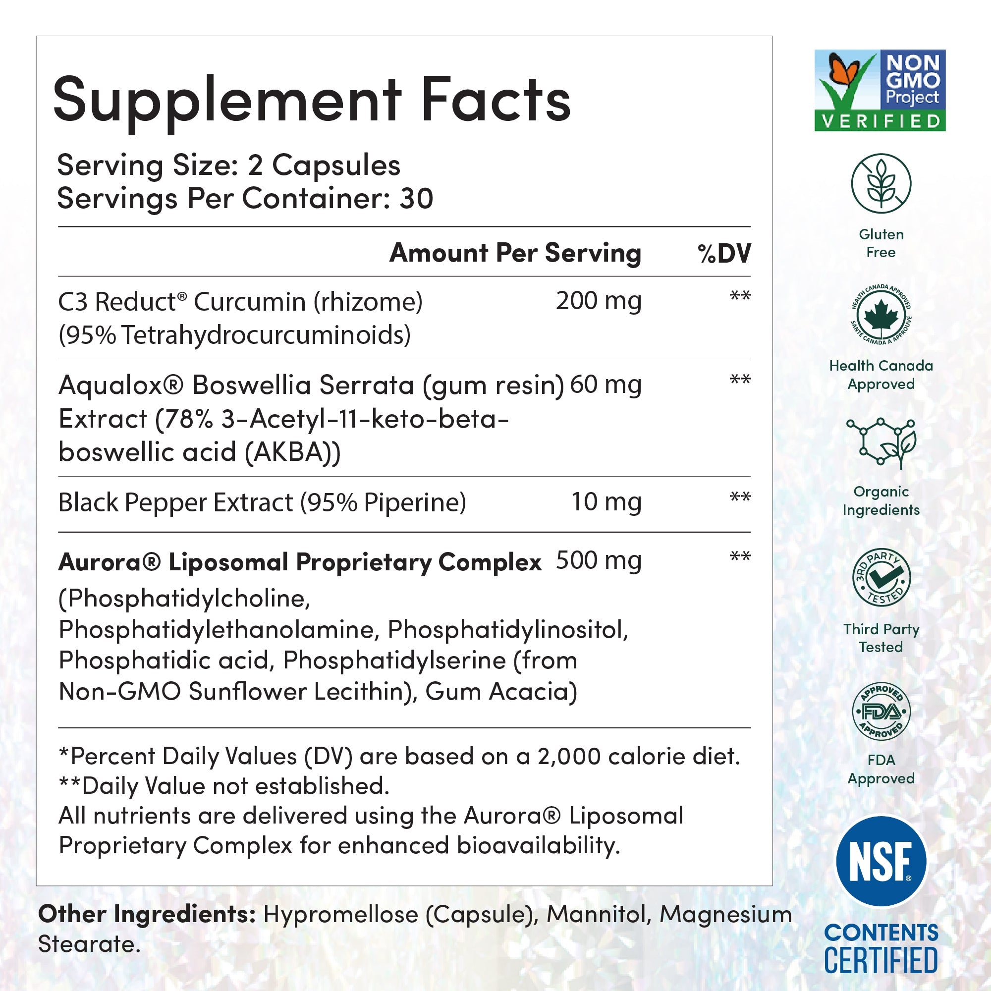 Liposomal Curcumin Capsules