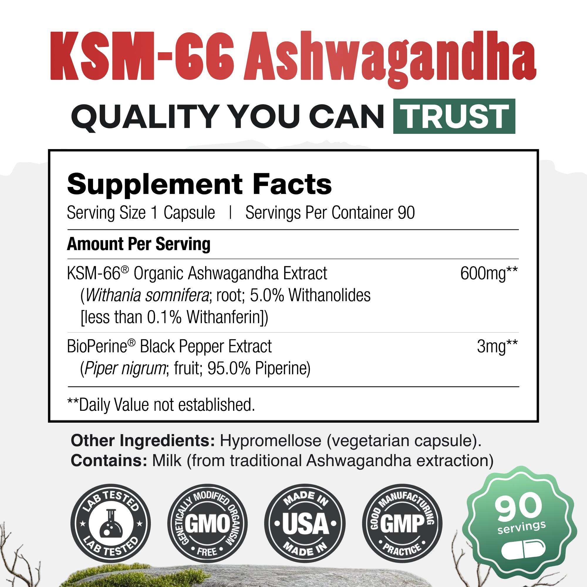 Wholesale of 10 - Daily Nutra KSM-66 Ashwagandha 90c