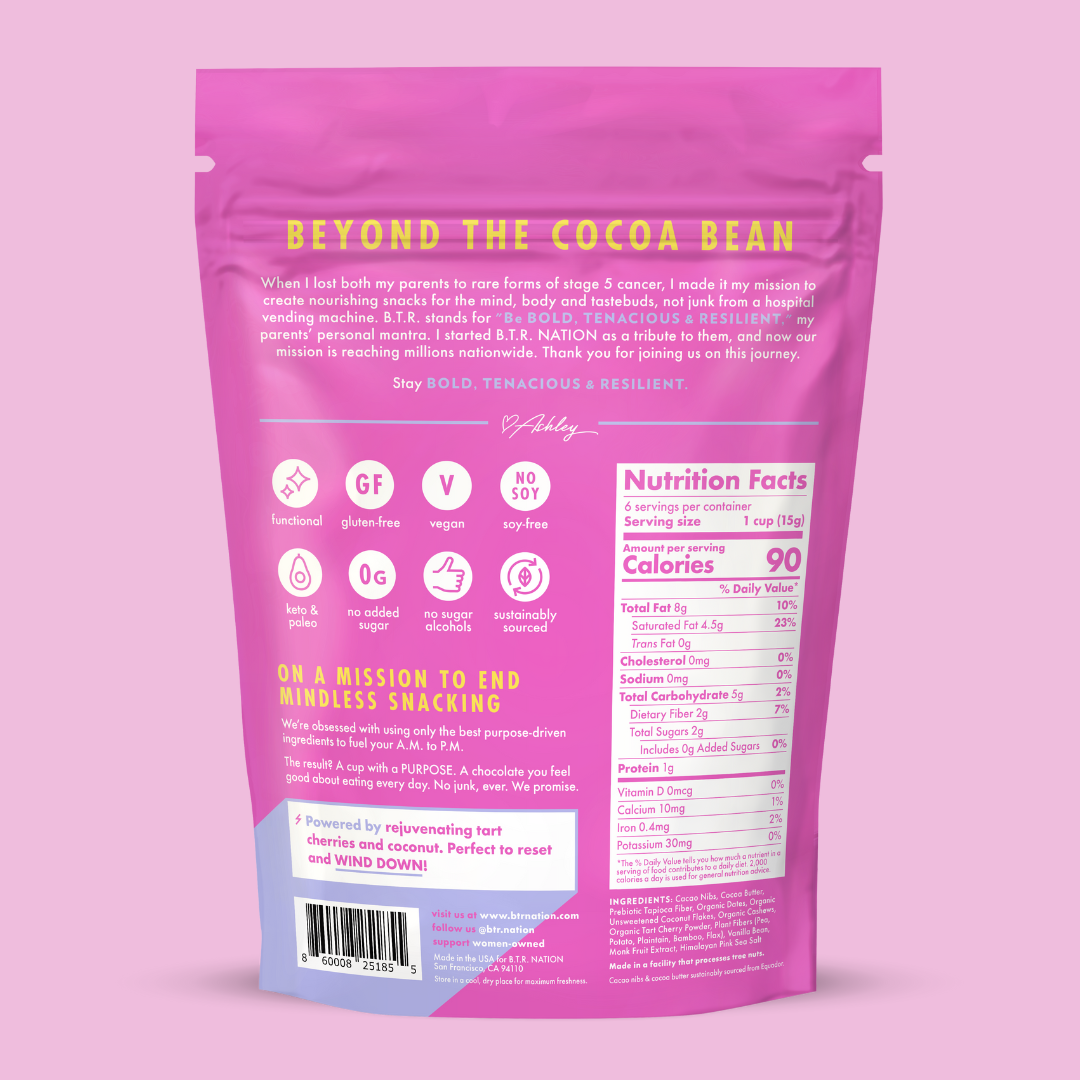 Dark Chocolate Cherry Coconut Cashew Butter Cups (3 Bags) by B.T.R. Bar