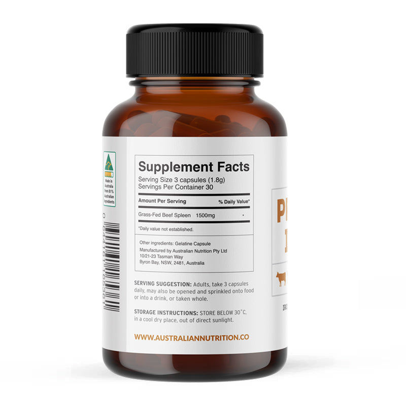 Primal Iron - Grass Fed Beef Spleen Supplement