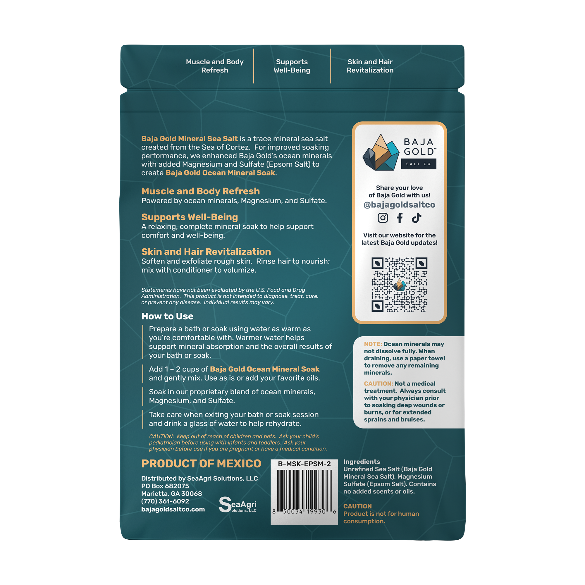 Baja Gold Ocean Mineral Soak