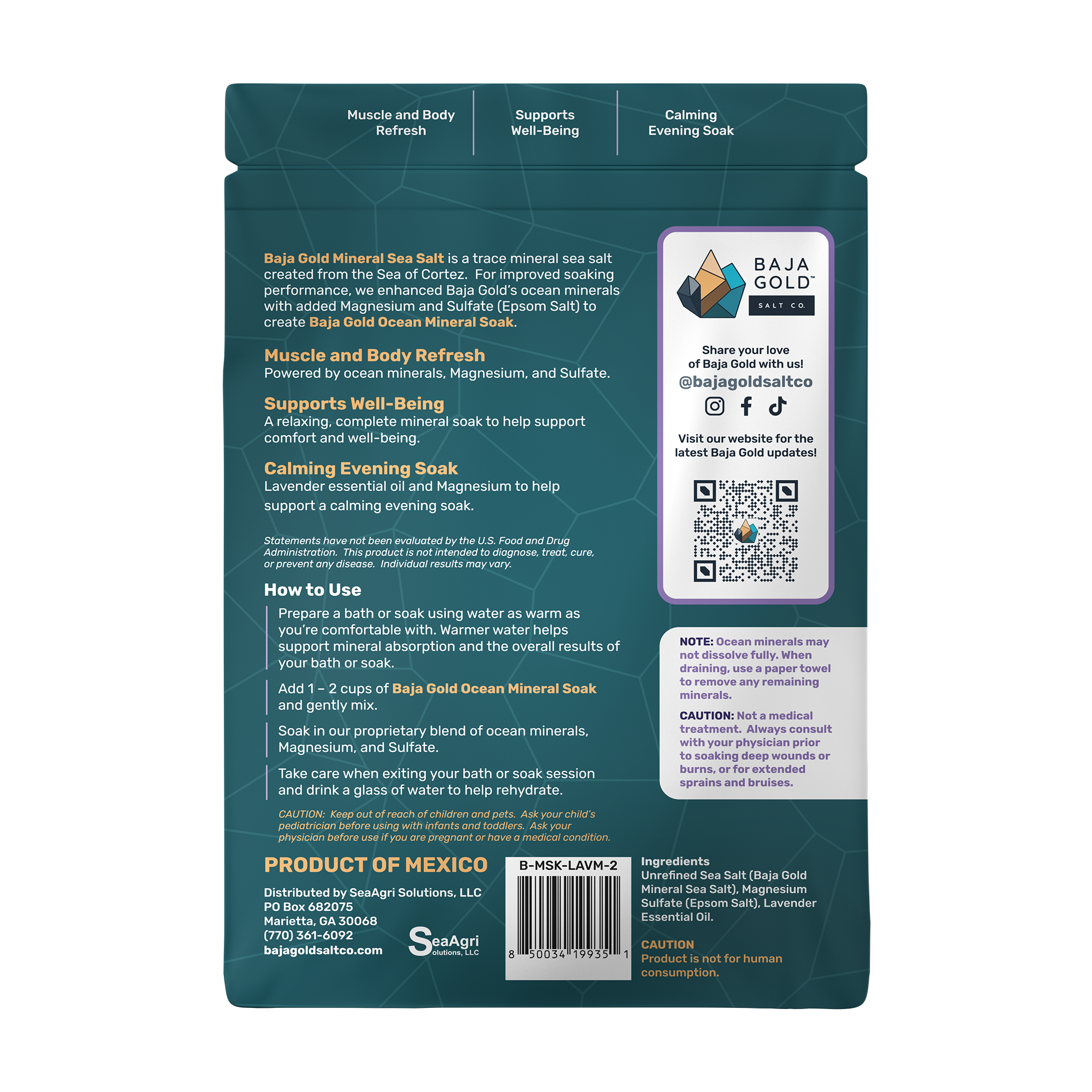 Baja Gold Ocean Mineral Soak