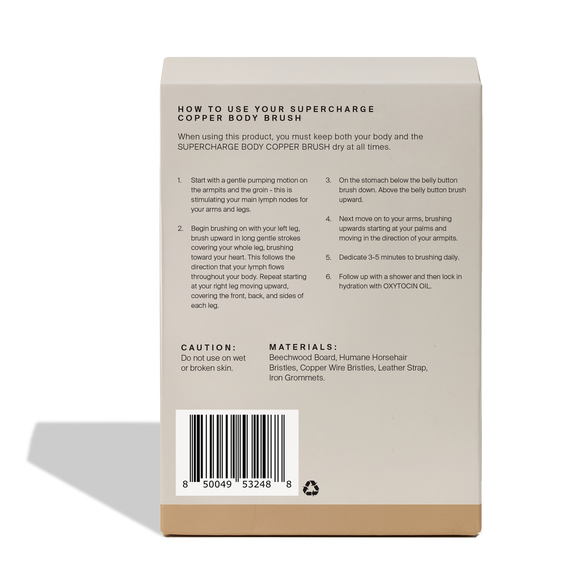 SUPERCHARGE Copper Body Brush