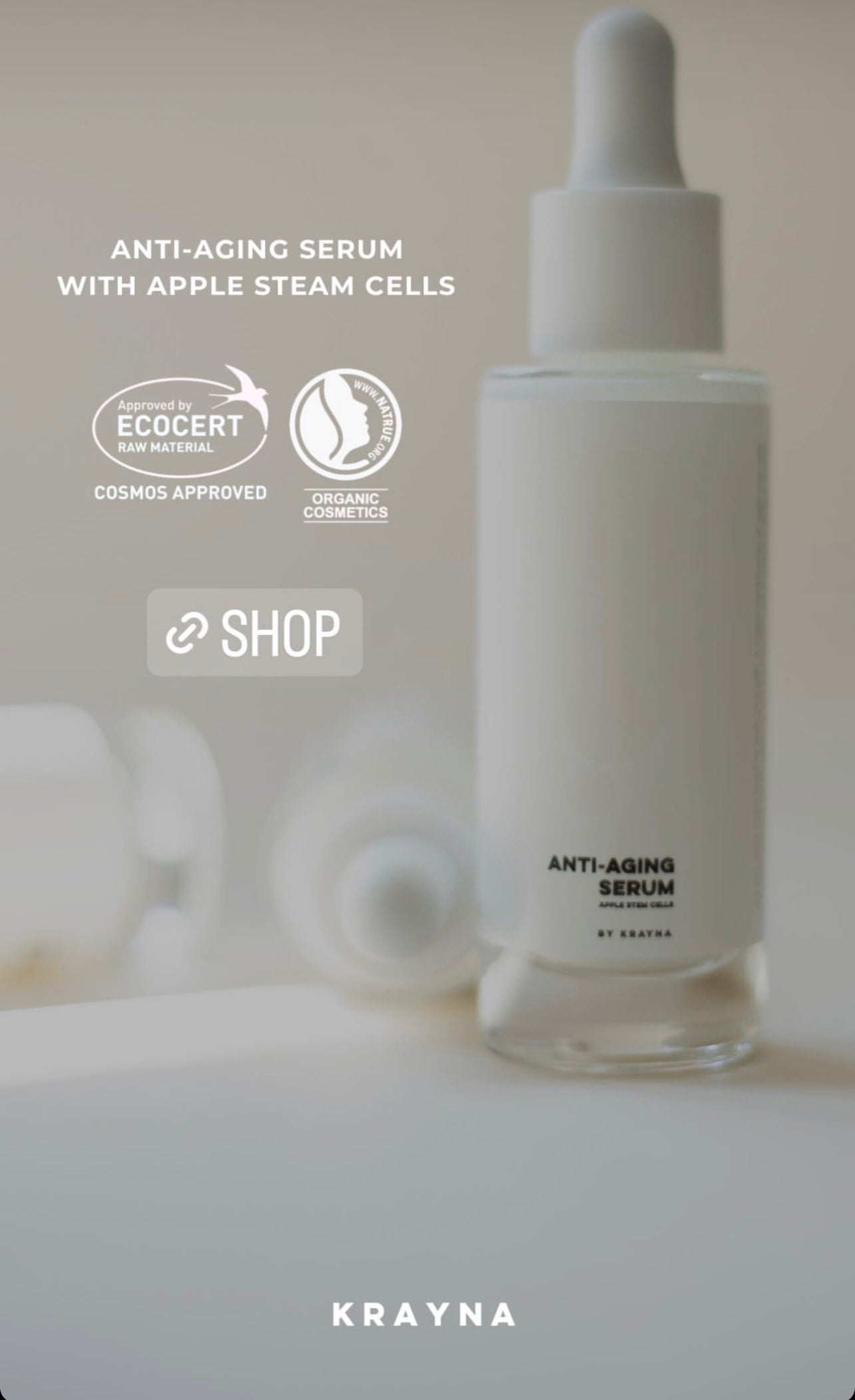 Anti-aging serum apple stem cells by KRAYNA