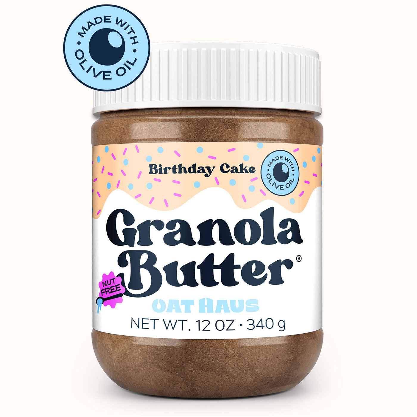 Birthday Cake Granola Butter by Oat Haus