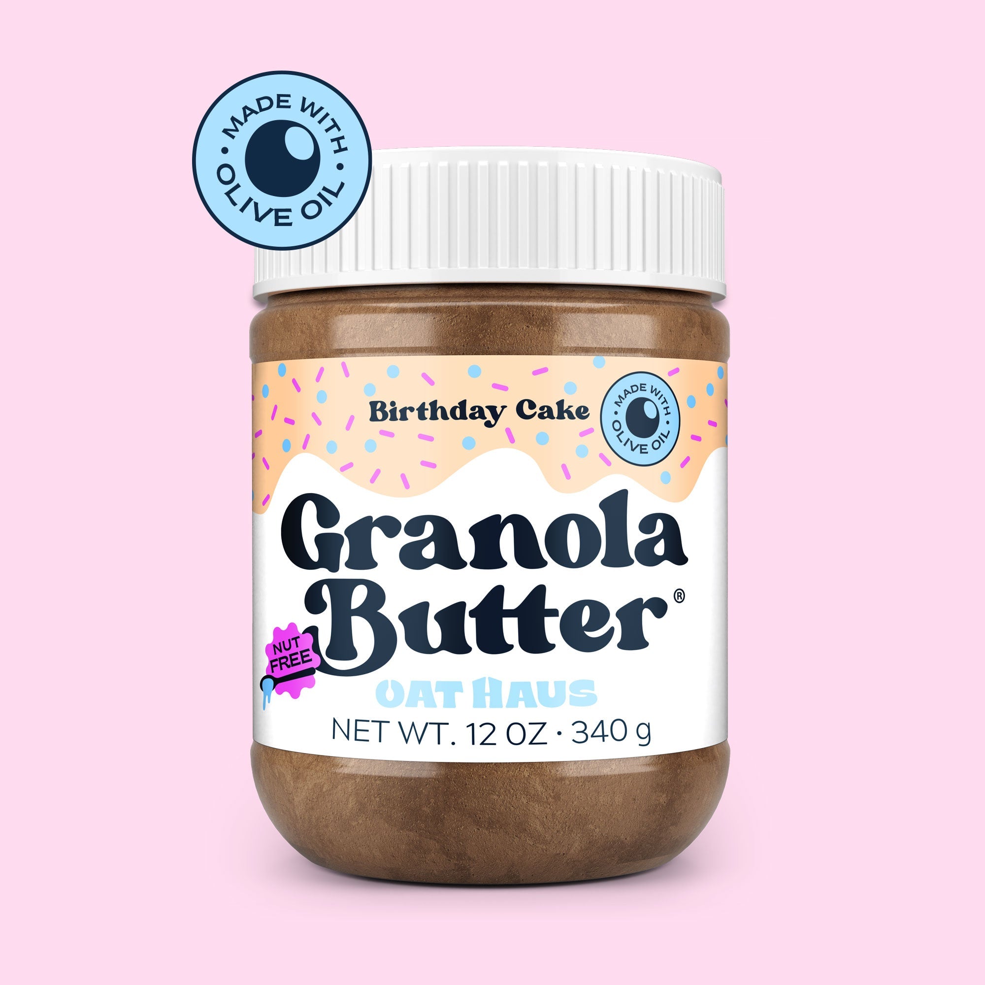 Birthday Cake Granola Butter by Oat Haus