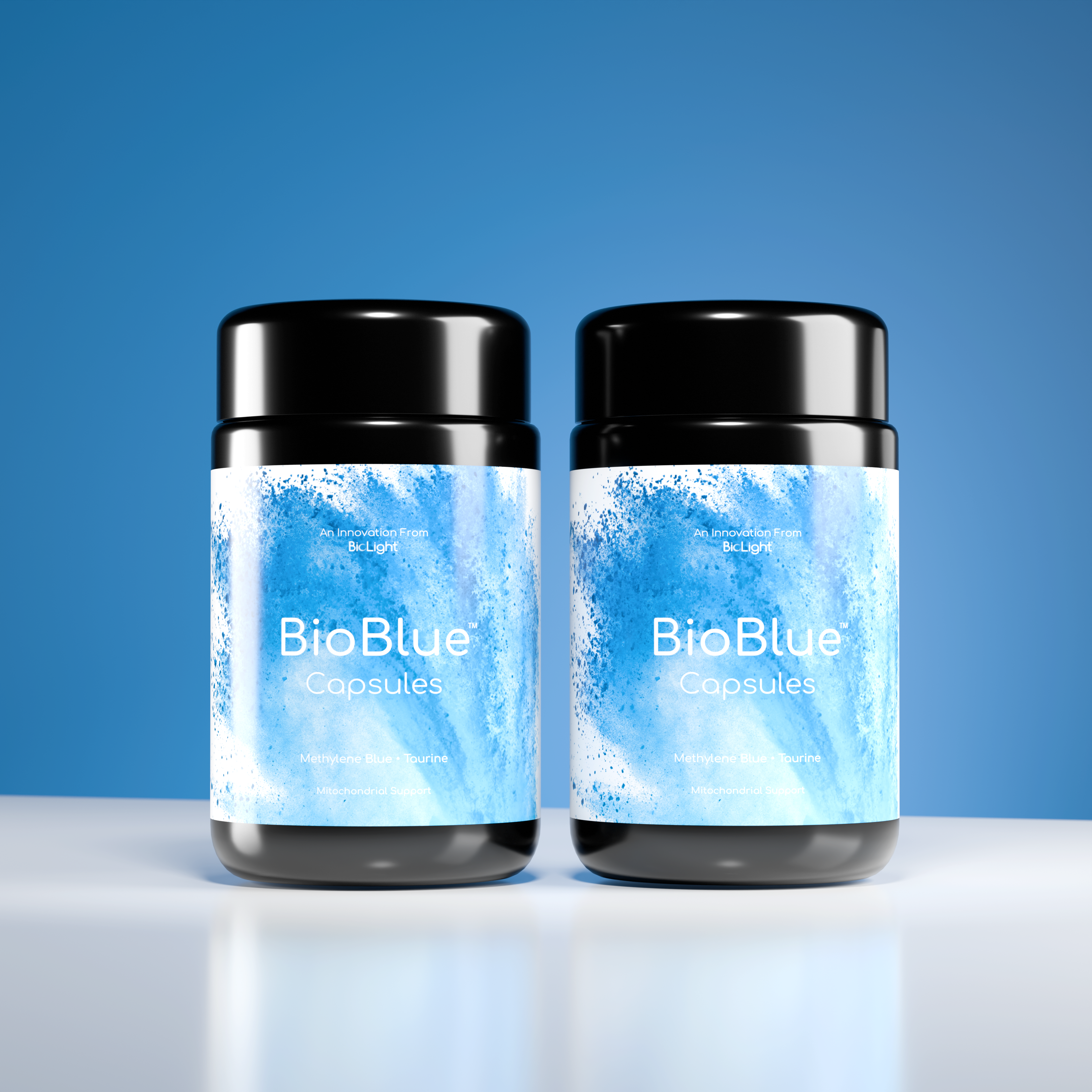 BioBlue Capsules - Methylene Blue & Taurine Supplement for Brain Health & Mitochondrial Support