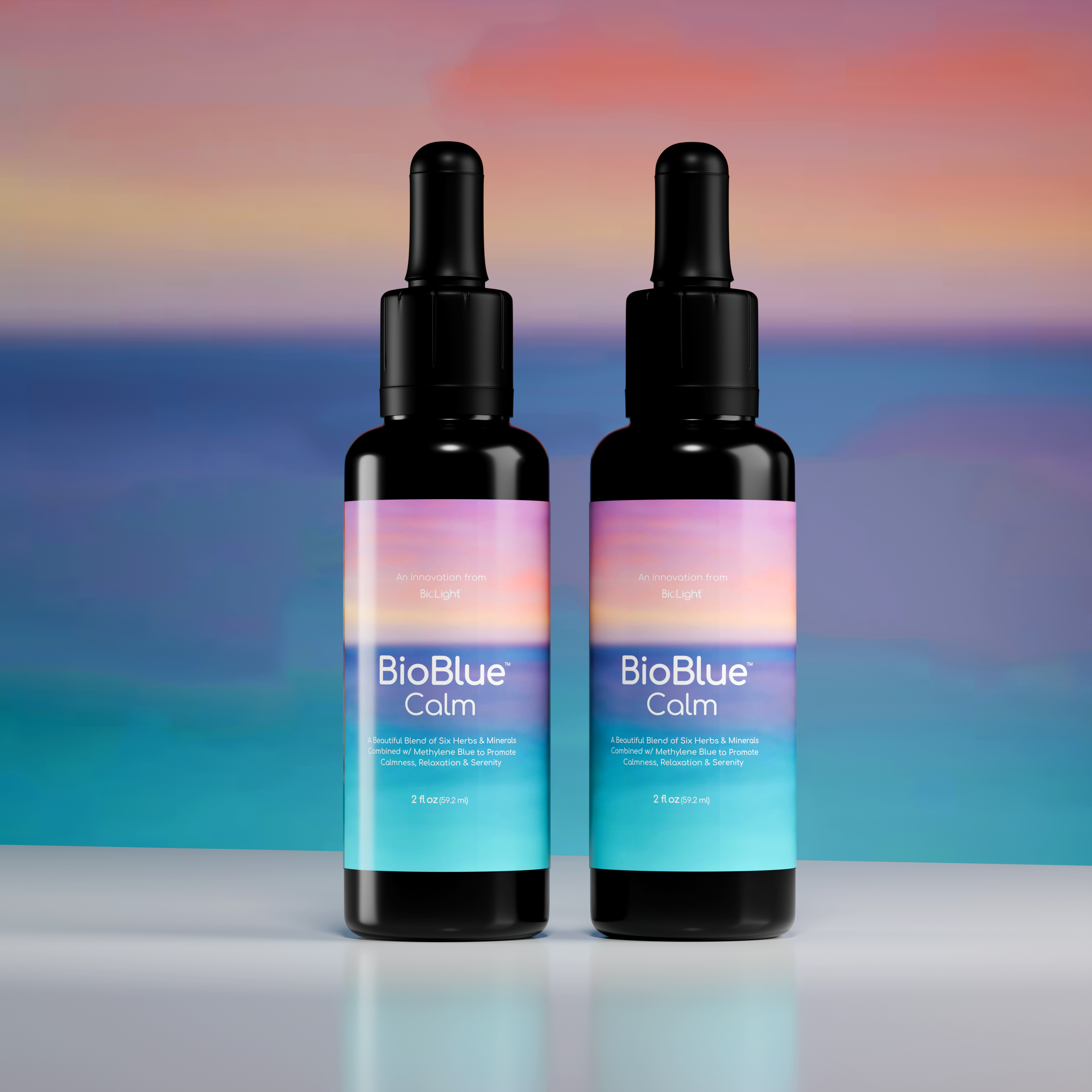 BioBlue Calm: Methylene Blue for Sleep & Relaxation with Calming Herbal Blend - USP Grade