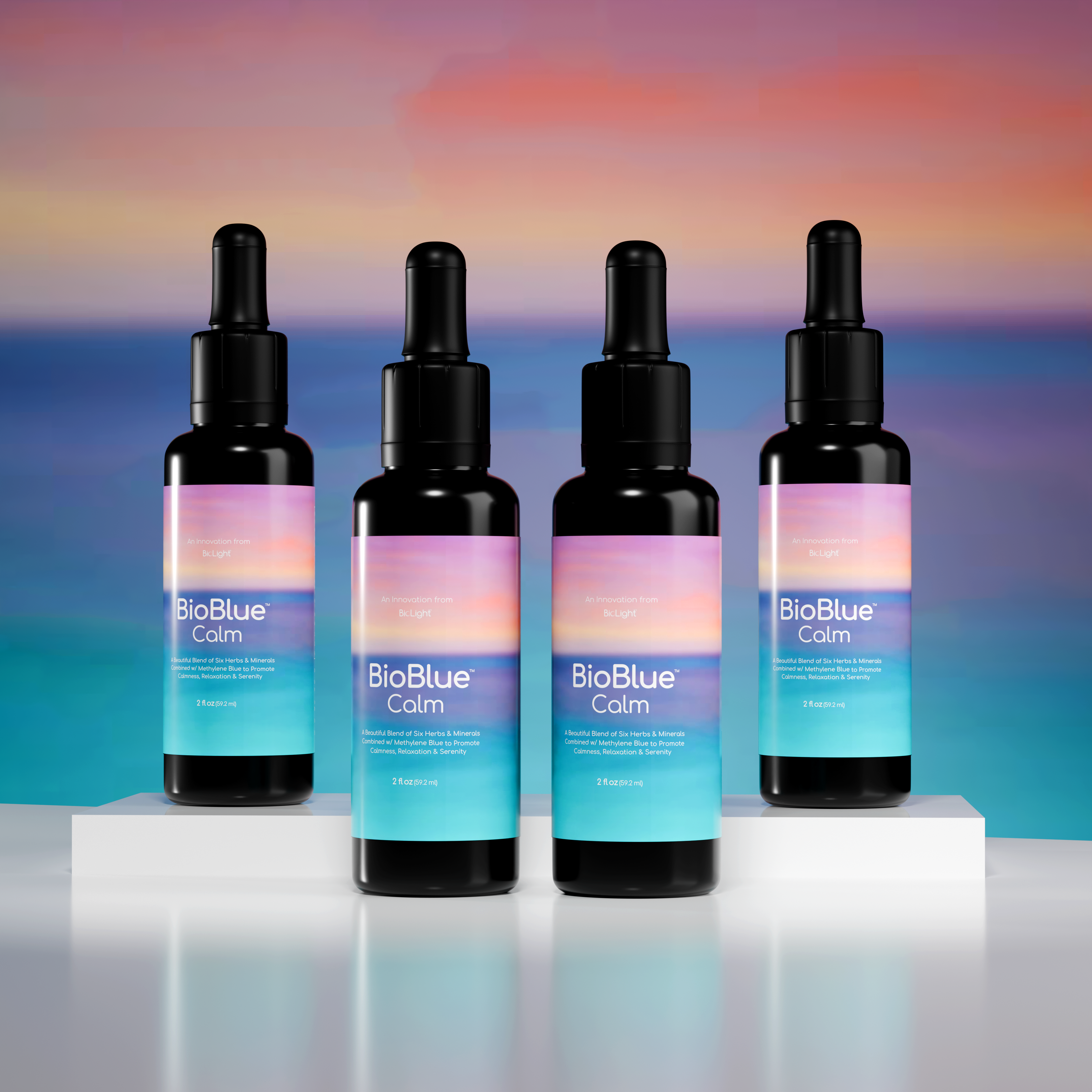 BioBlue Calm: Methylene Blue for Sleep & Relaxation with Calming Herbal Blend - USP Grade