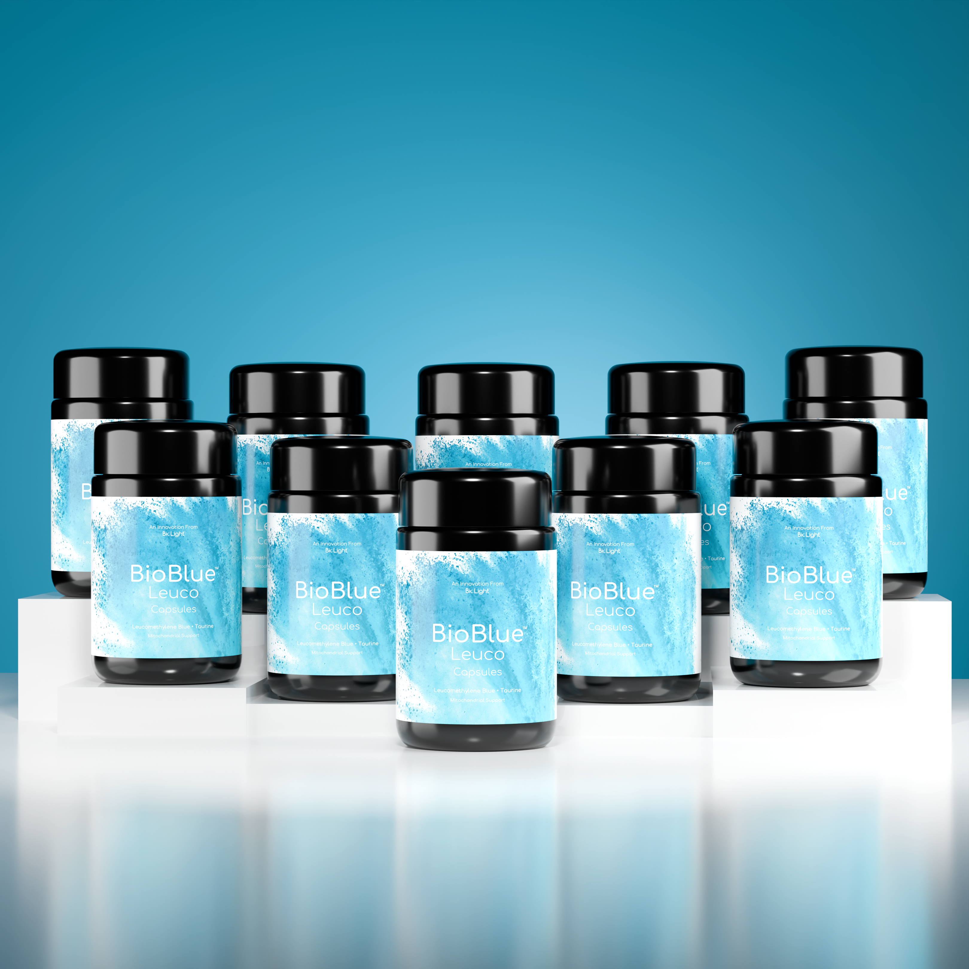 BioBlue Leuco Capsules – Rapidly Absorbed Leucomethylene Blue for Enhanced Brain & Mitochondrial Support | Red Light Therapy Synergist - USP Grade