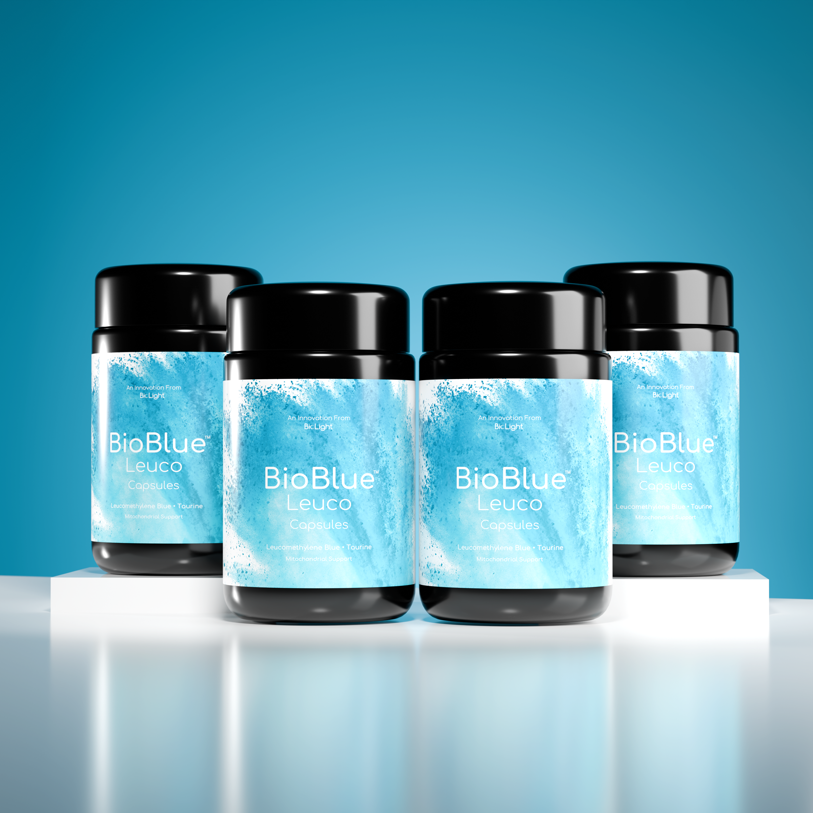 BioBlue Leuco Capsules – Rapidly Absorbed Leucomethylene Blue for Enhanced Brain & Mitochondrial Support | Red Light Therapy Synergist - USP Grade