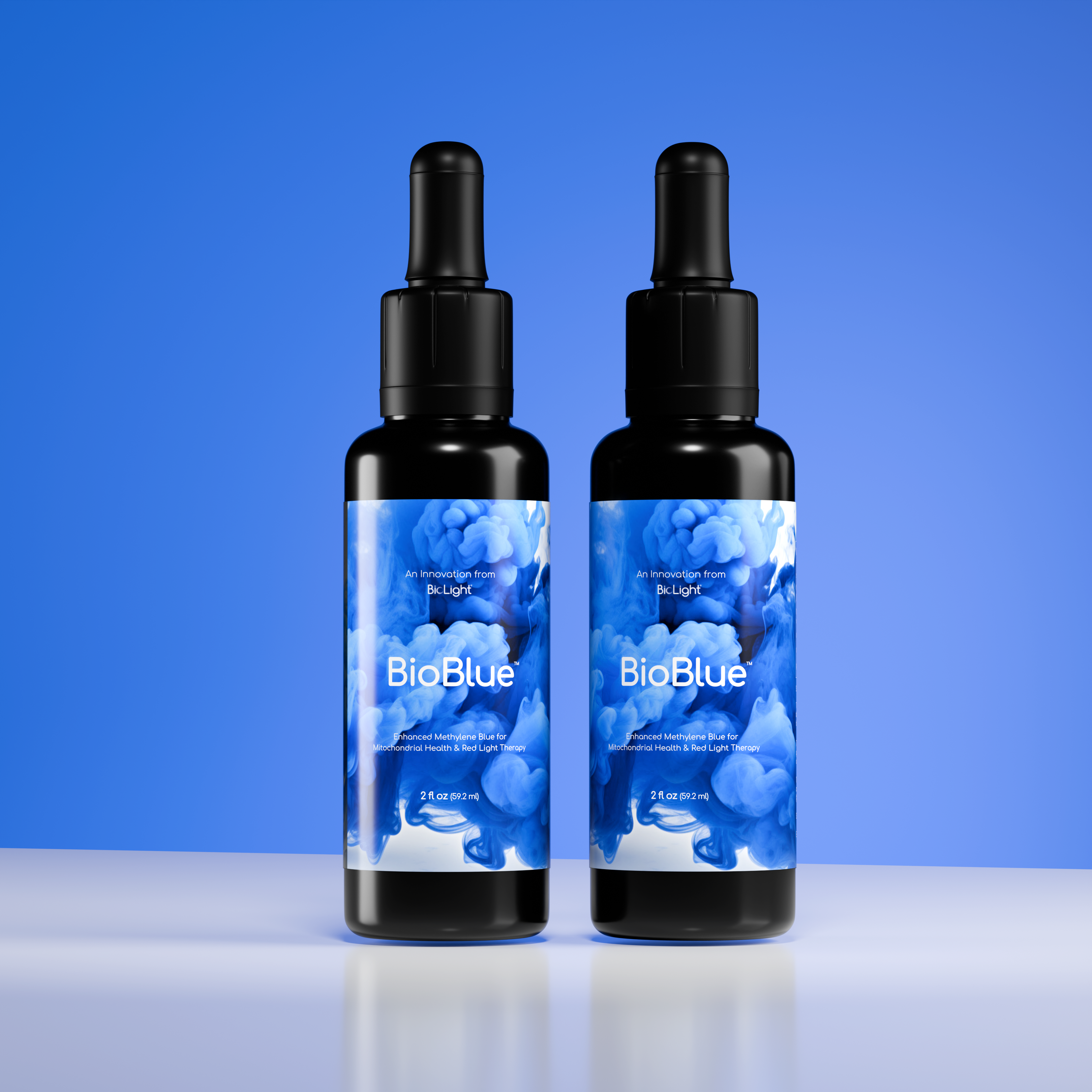 BioBlue: Methylene Blue Supplement - Support Brain Health & Mitochondrial Function | Red Light Therapy Synergist - 1% Solution - USP Grade