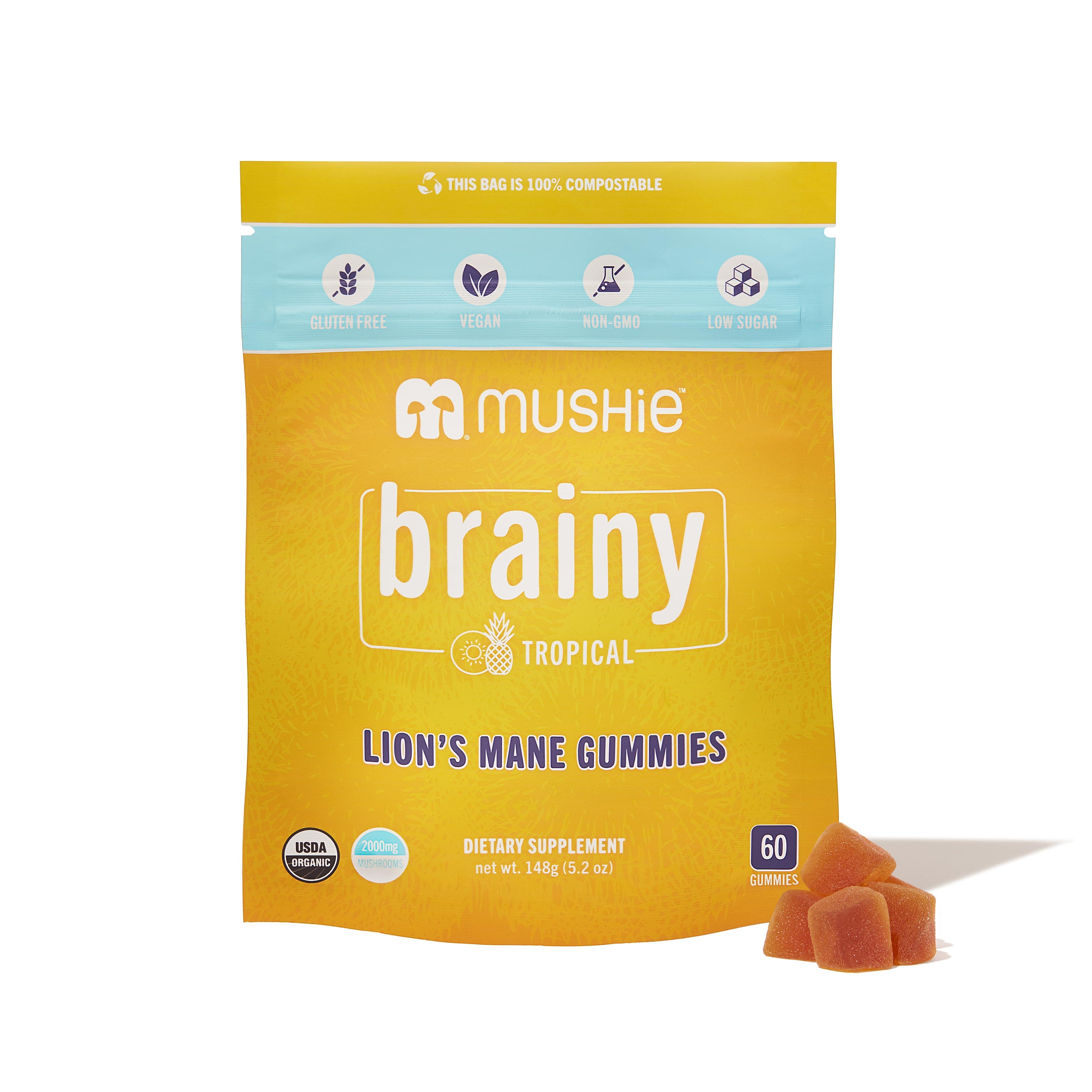 Organic Lion's Mane Gummies by Mush More Co
