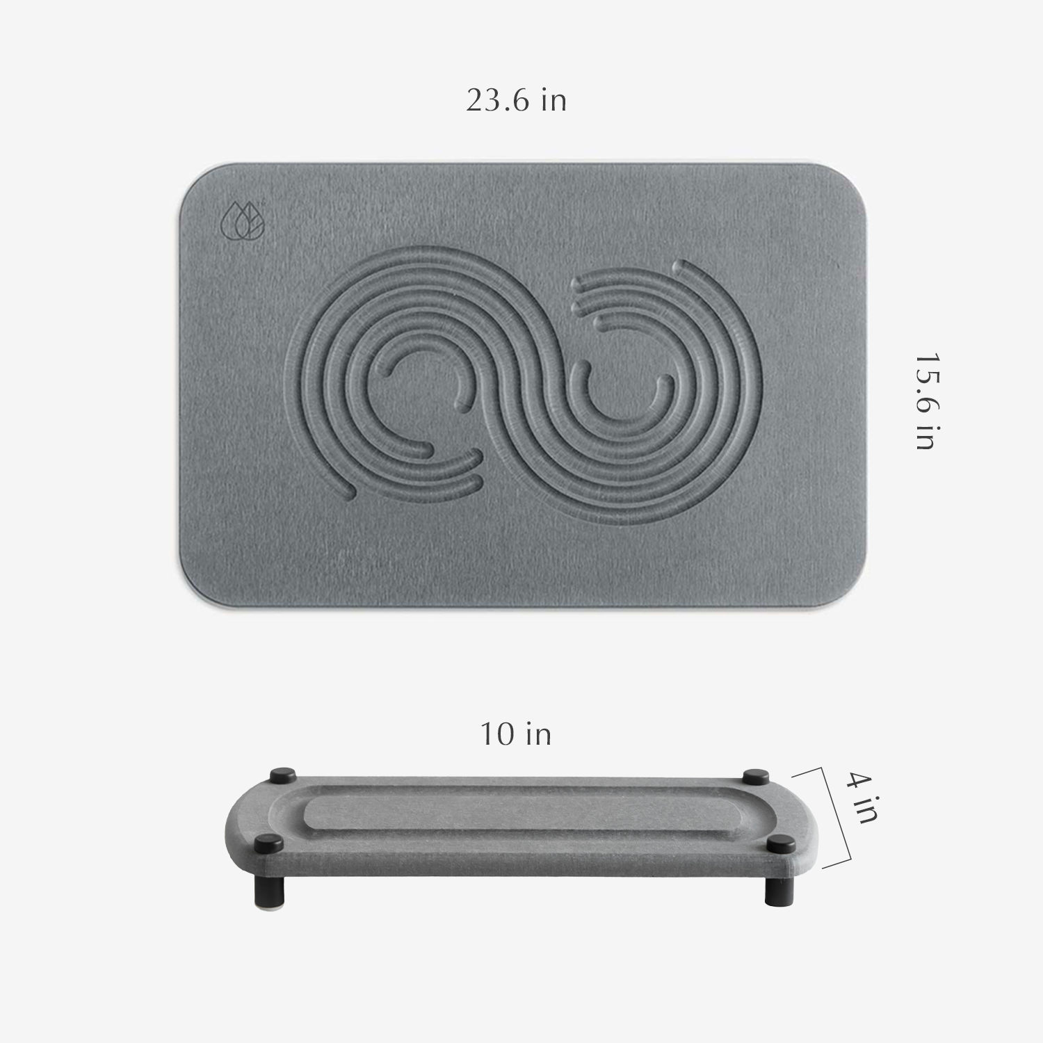 Bath Stone™ Mat - Zen + Sink Caddy Bundle by Dorai Home | Quick-Drying Home Essentials