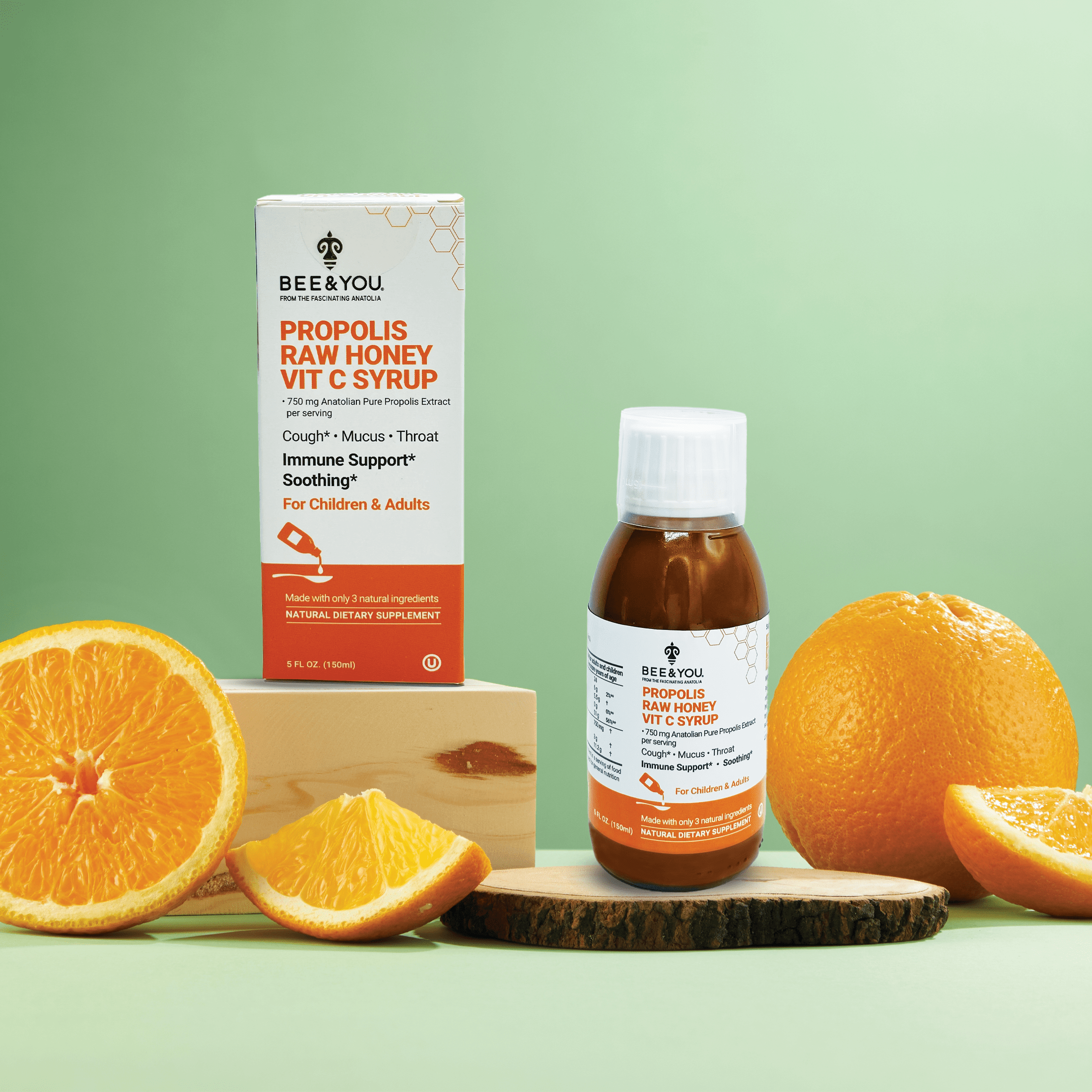 Propolis+VitC+Honey Cough Syrup (Children & Adults)