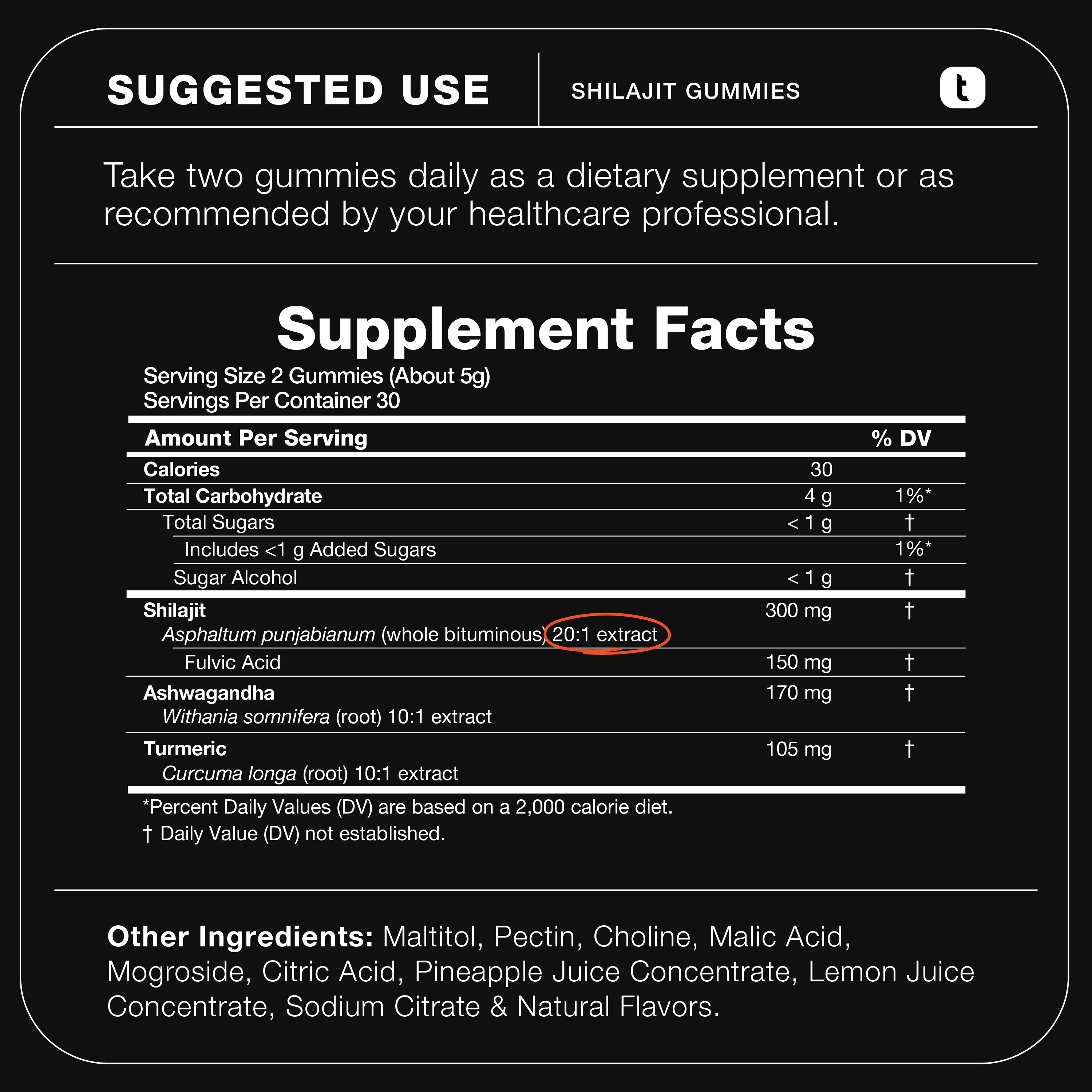 Shilajit Gummies 50%