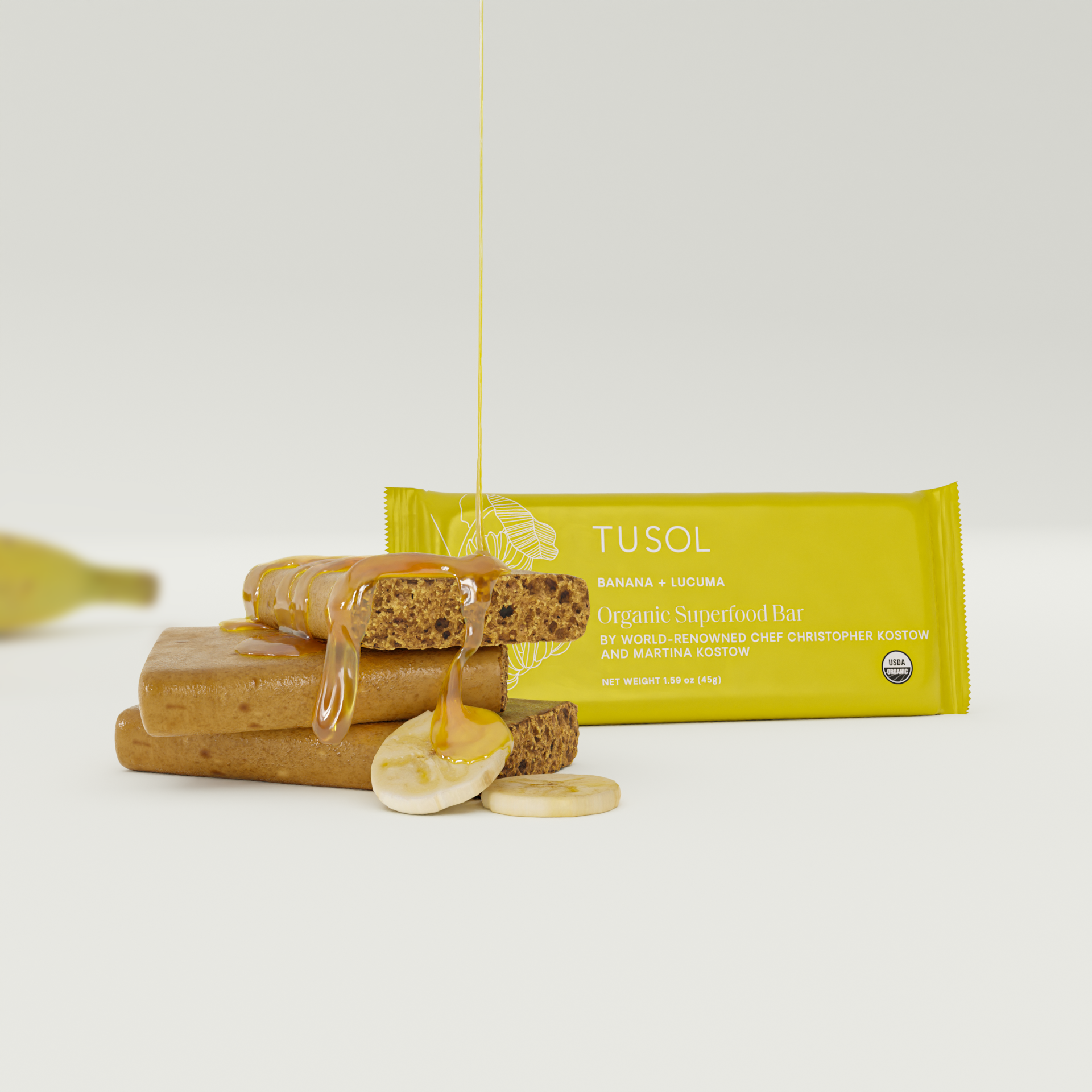 Banana + Lucuma Protein Bar (8 Pk) by TUSOL Wellness