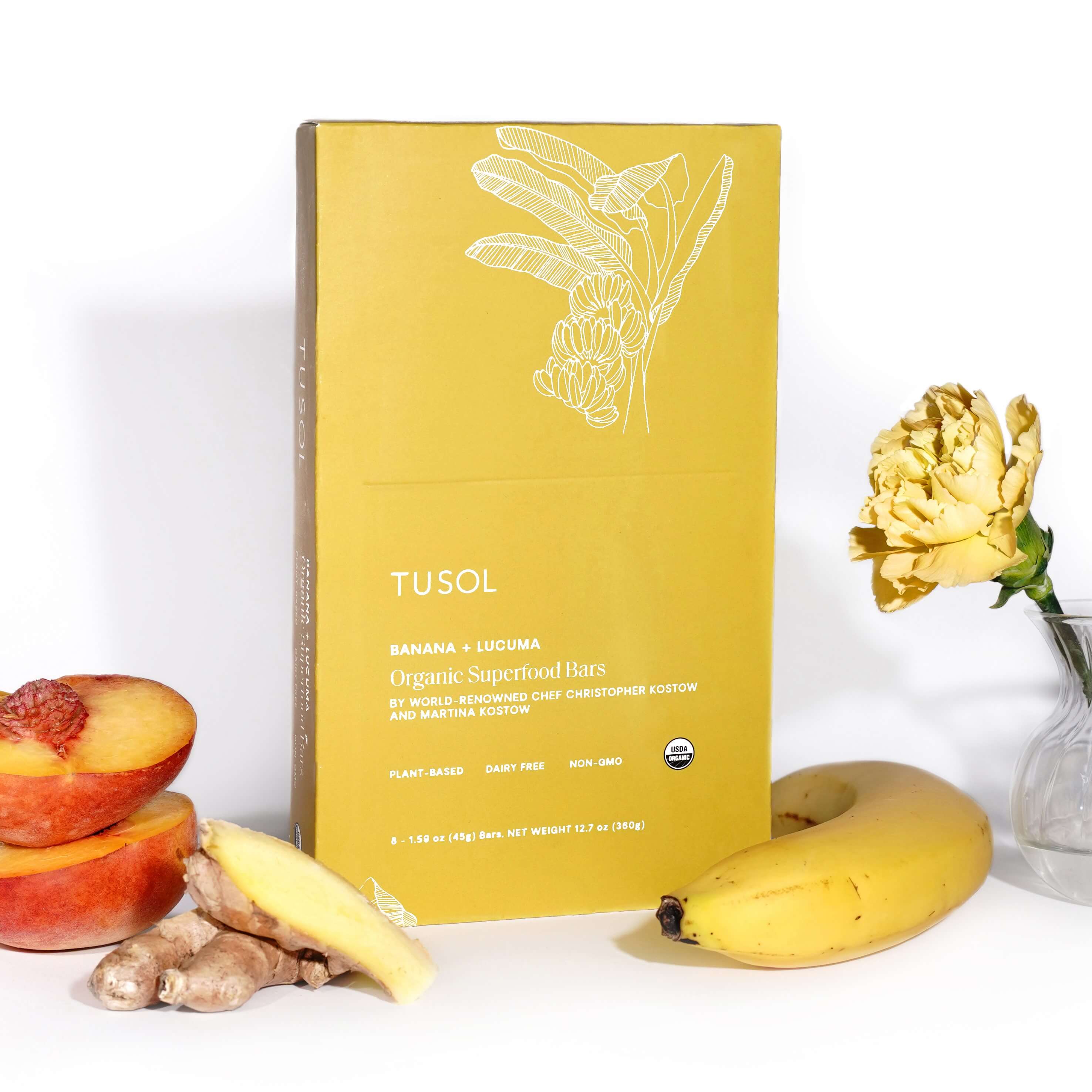 Banana + Lucuma Protein Bar (8 Pk) by TUSOL Wellness