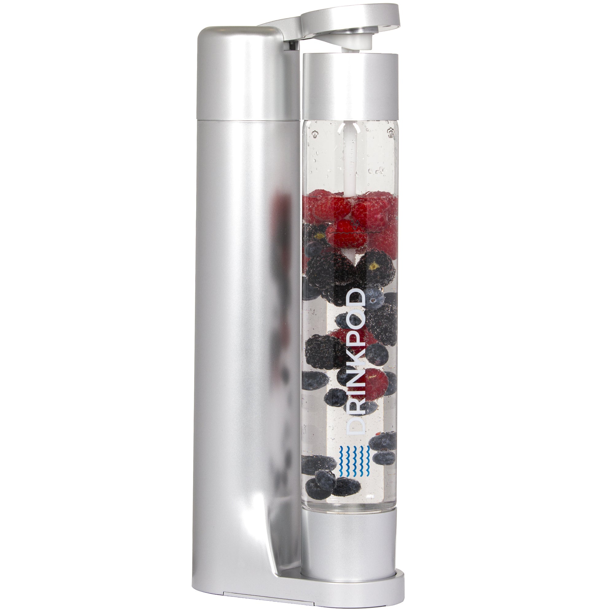 FIZZPod Soda Machine - Make Homemade Sparkling Water, Juice, Tea and Cocktail Drinks with Fruits & Candy by Drinkpod
