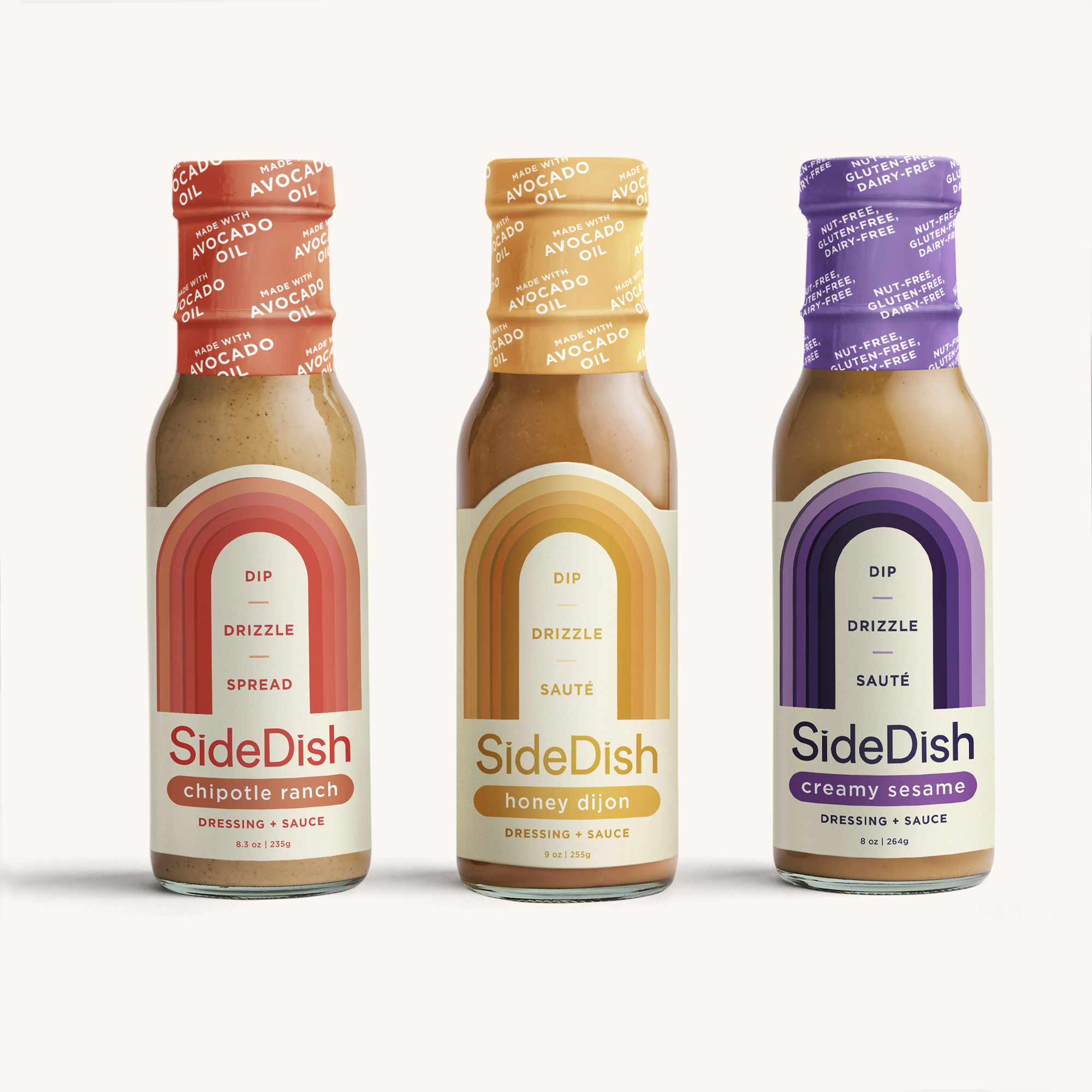 Best Sellers | 3 Pack | Chipotle Ranch, Honey Dijon, Creamy Sesame