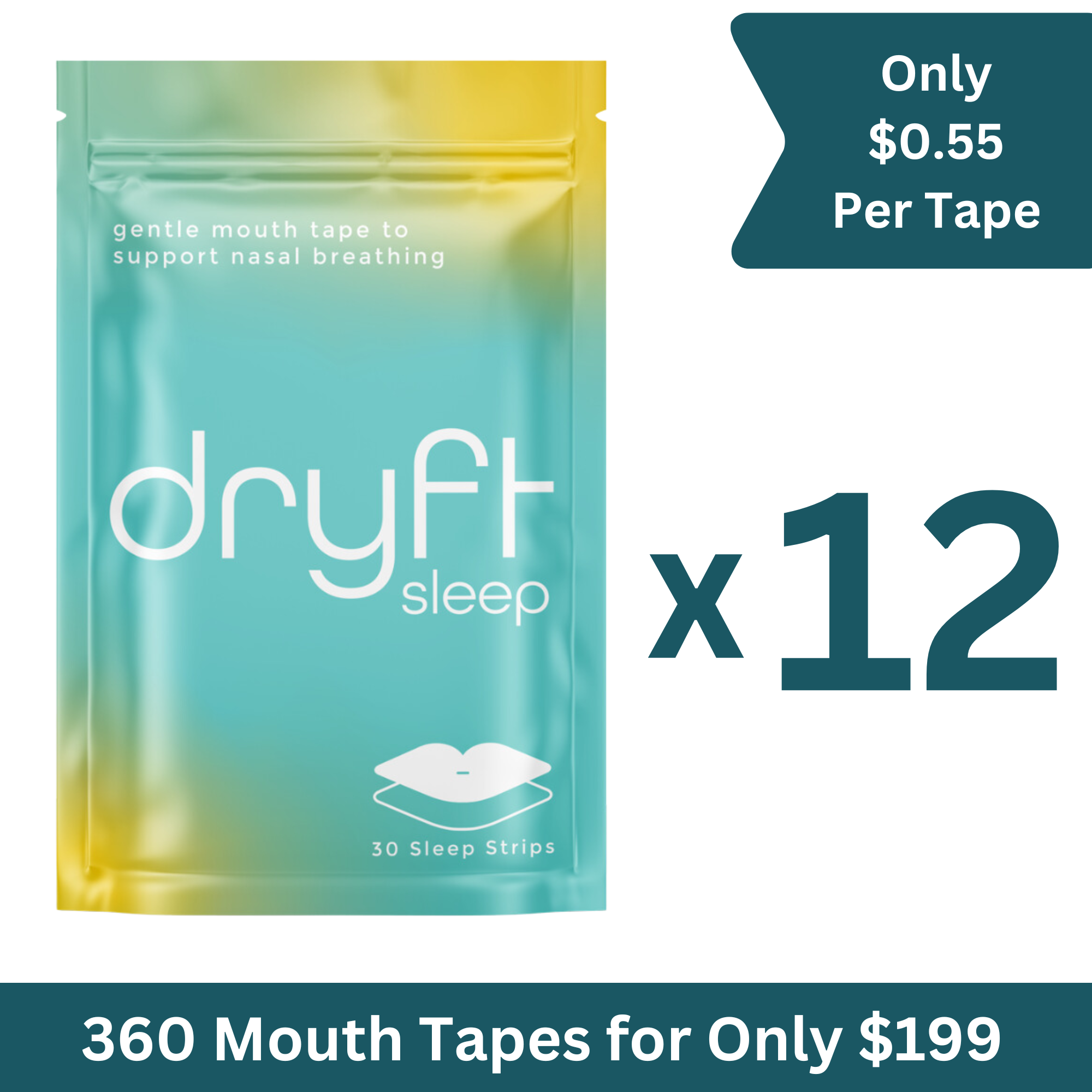 Dryft Sleep Mouth Tape (360 Pack)