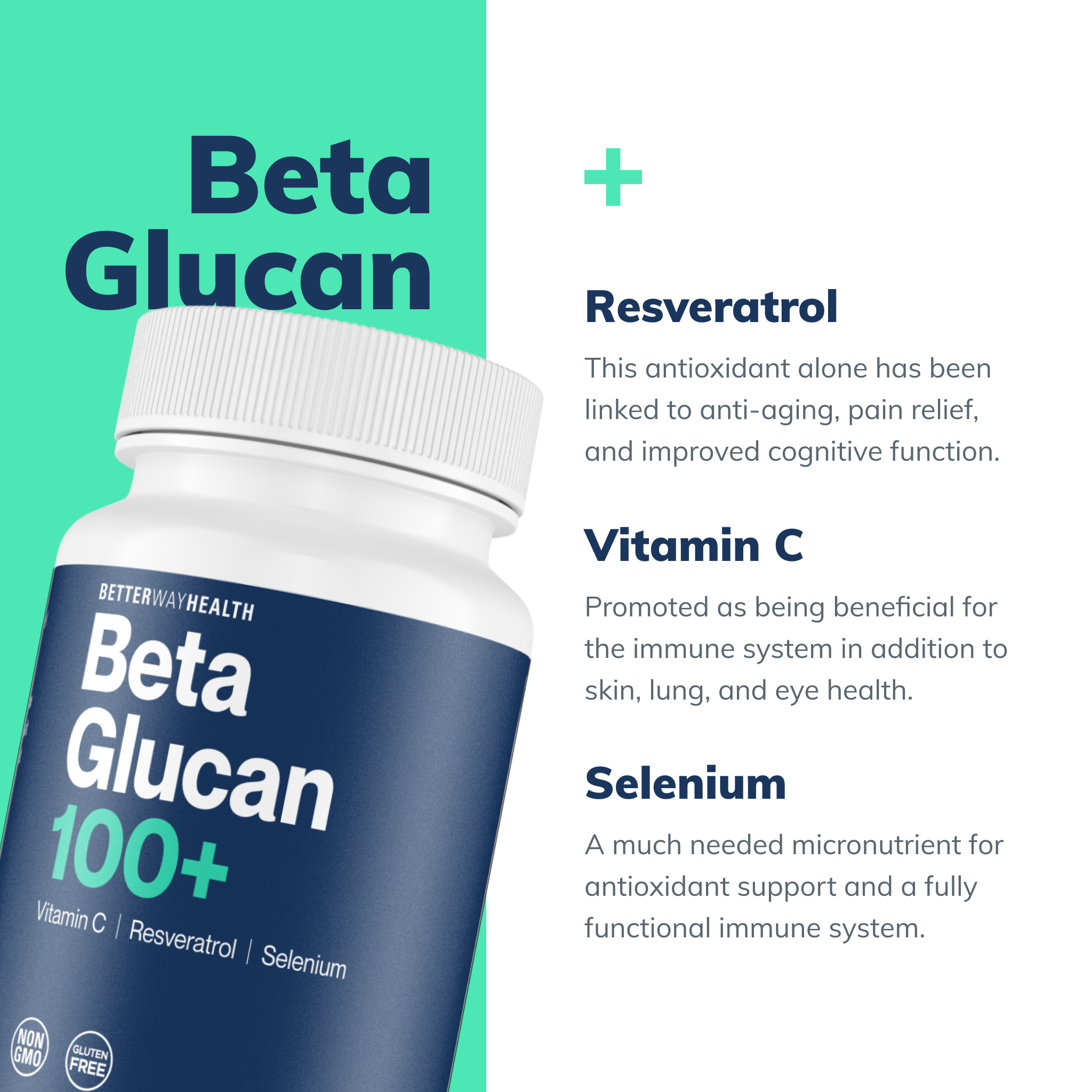 Beta Glucan 100+ by Better Way Health