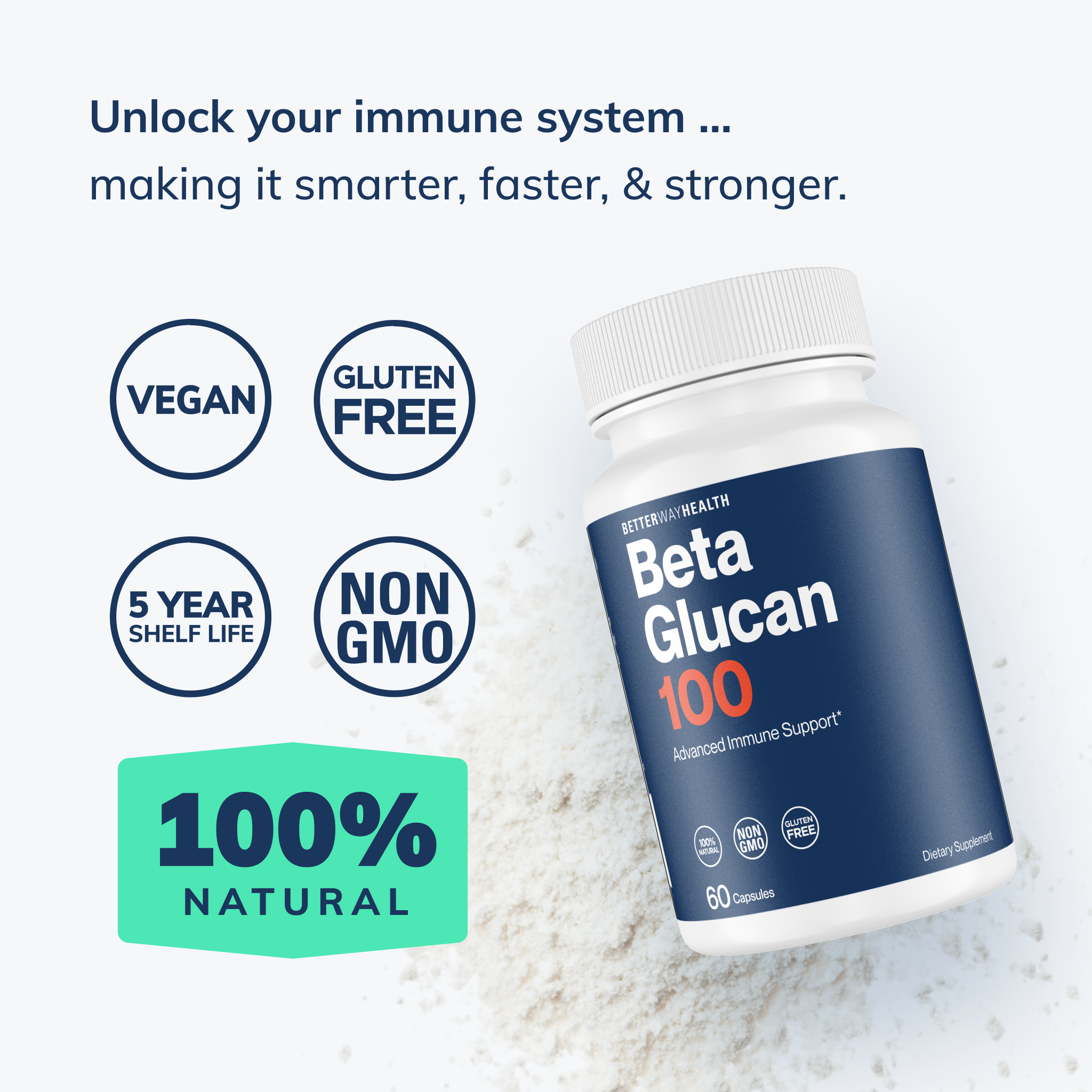 Beta Glucan 100 by Better Way Health