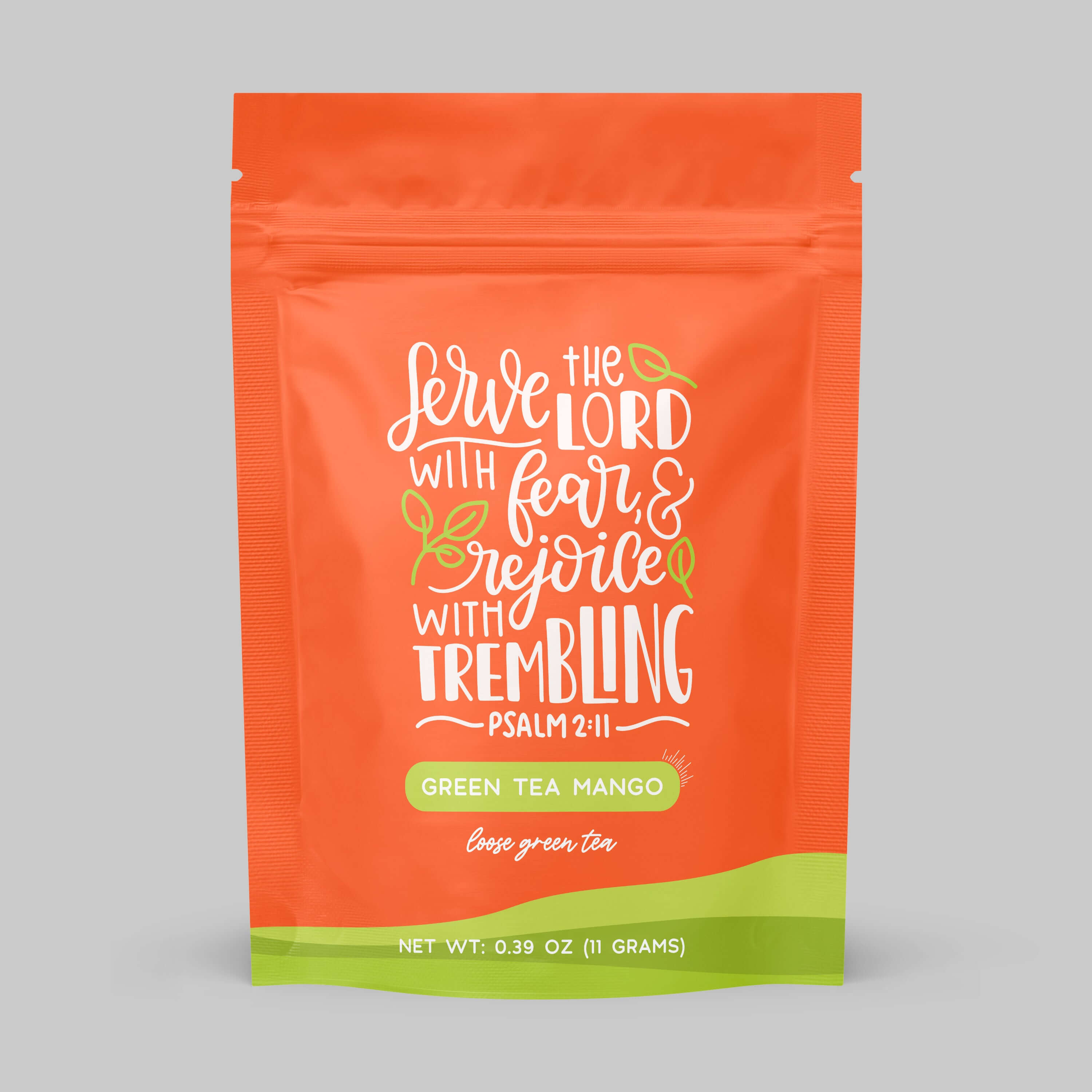 Bible Verse Tea "Serve The Lord" Green Tea With Mango by Little Prayer Tea Company