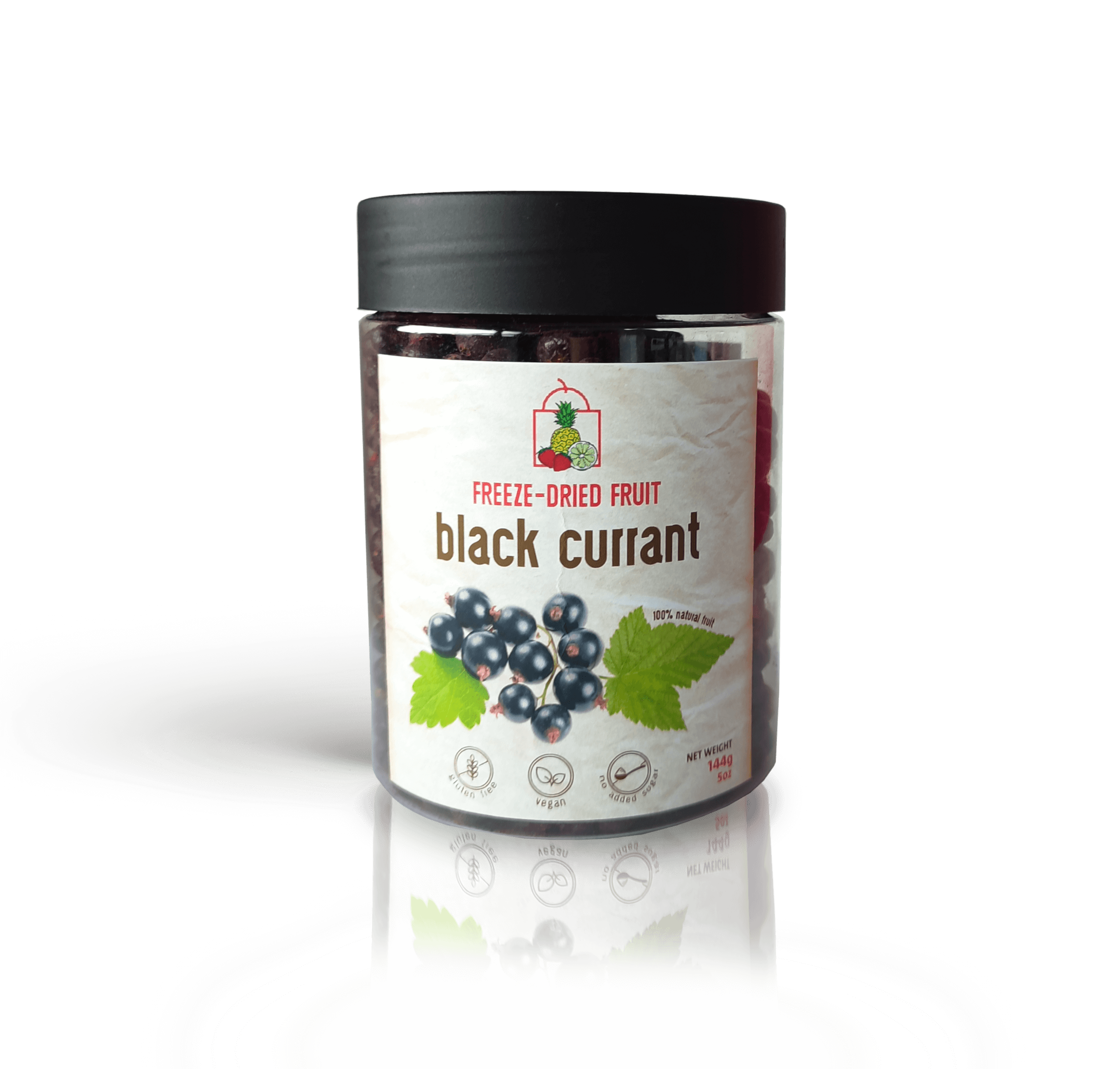 Freeze Dried Black Currant Snack by Diaita Foods (Worldwide Shipping)