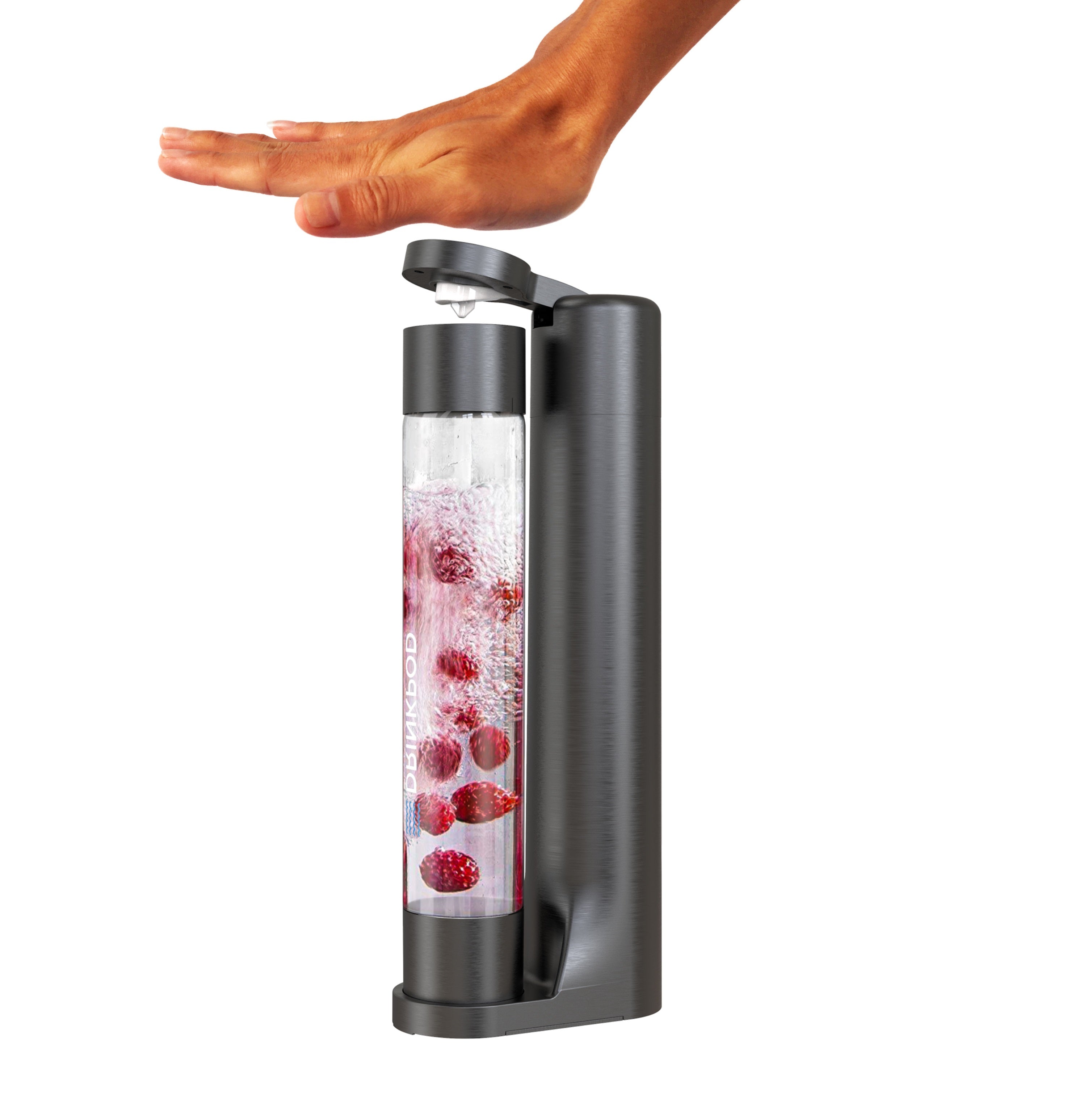 FIZZPod Soda Machine - Make Homemade Sparkling Water, Juice, Tea and Cocktail Drinks with Fruits & Candy by Drinkpod