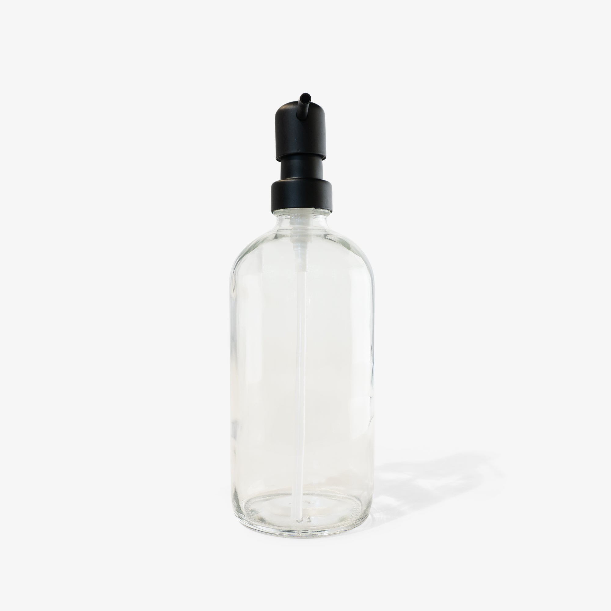 Soap Glass Bottle with Black Pump by Everneat
