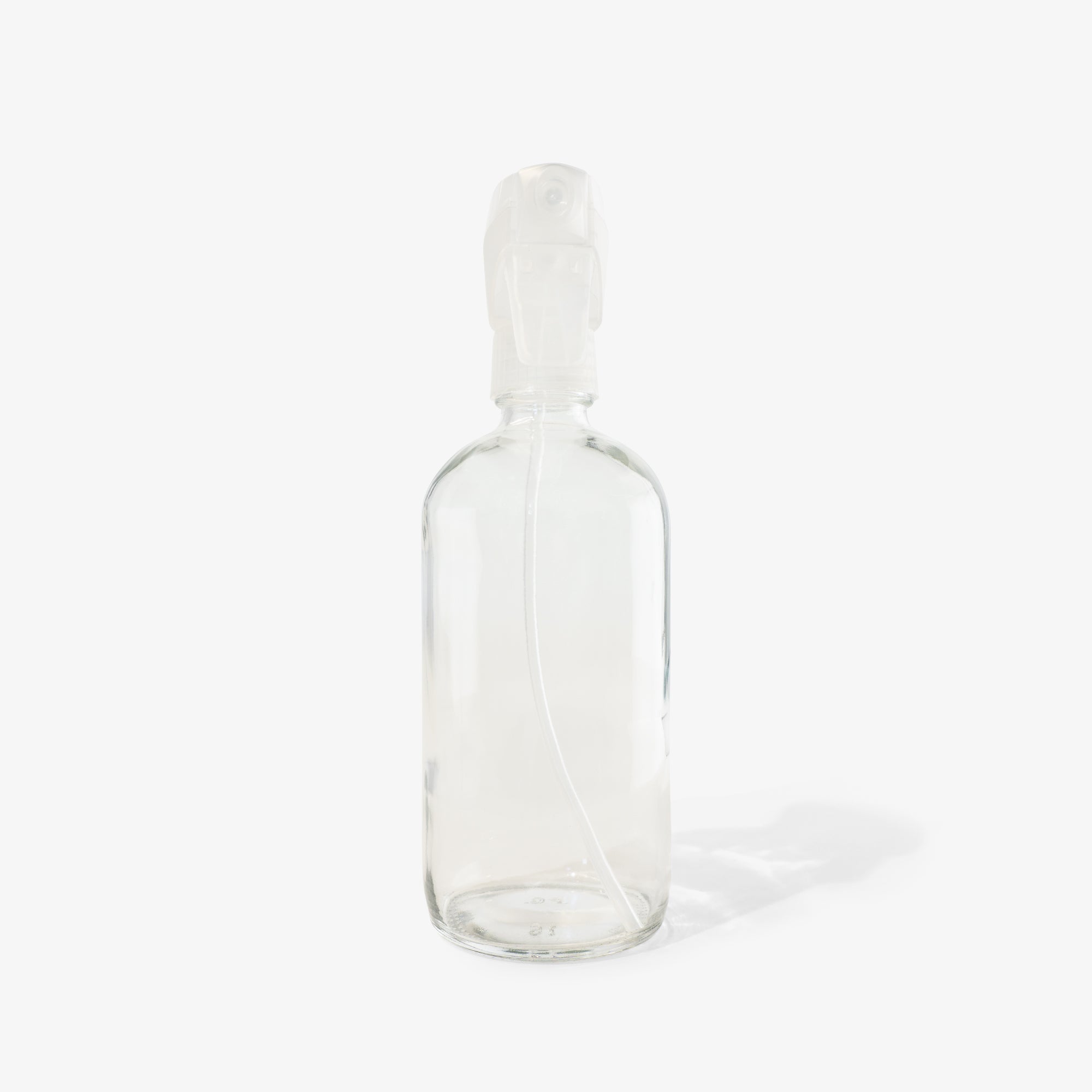 Spray Glass Bottle with Clear trigger sprayer (16oz) by Everneat