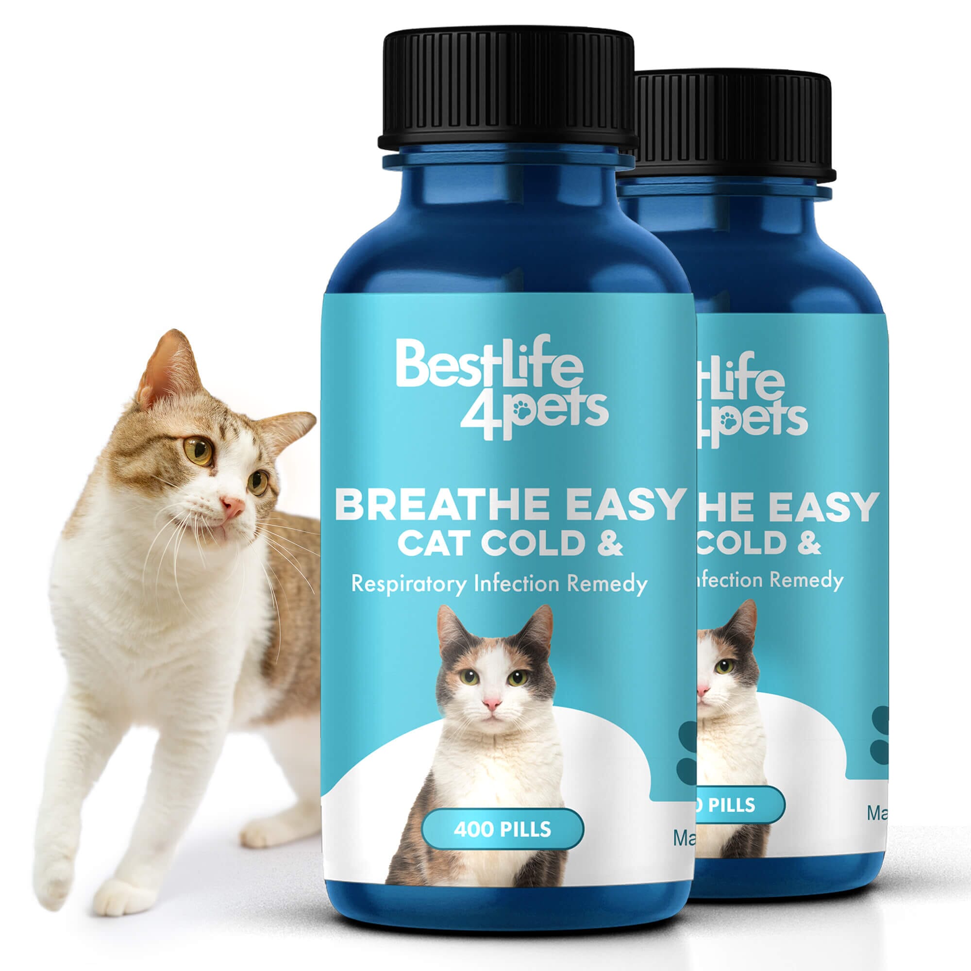 Breathe Easy for Cats - Cold, Sneezing & Respiratory Support by BestLife4Pets