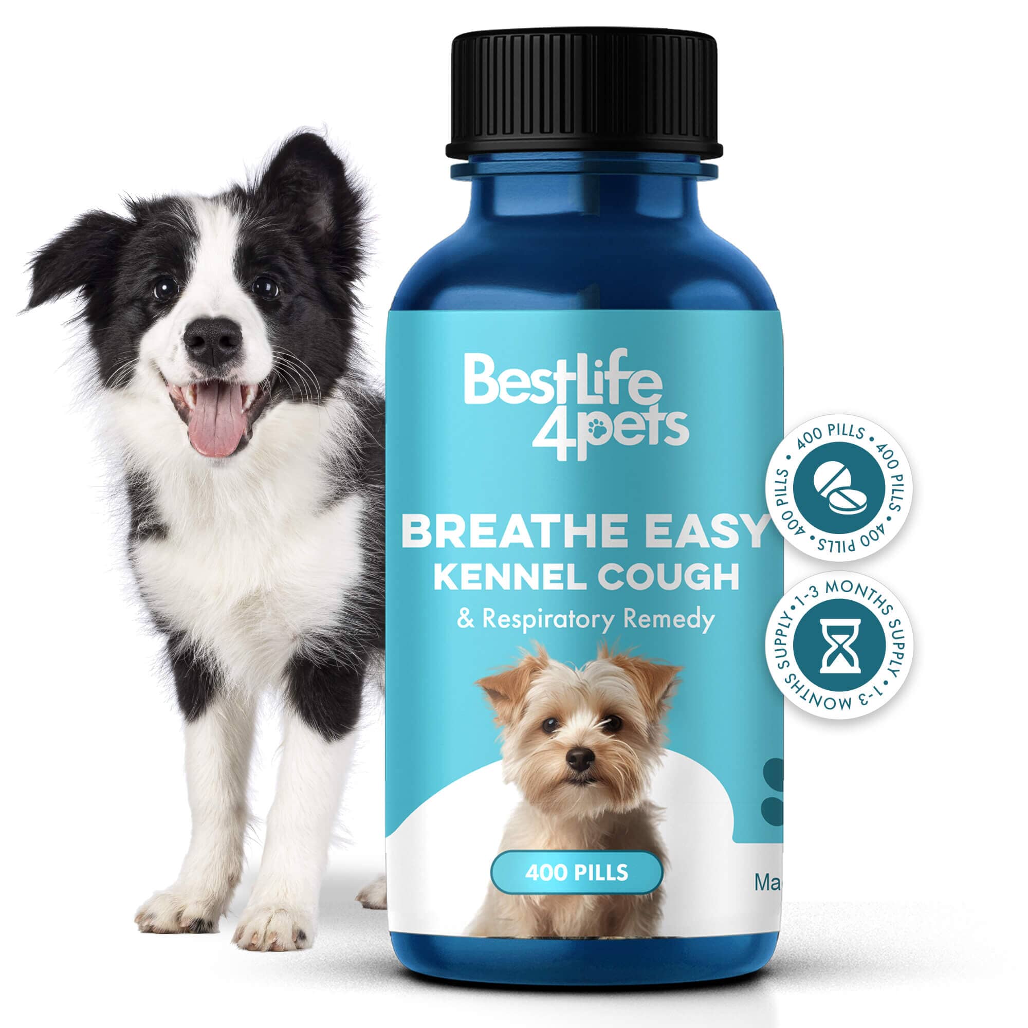 Breathe Easy Kennel Cough & Respiratory Support for Dogs by BestLife4Pets