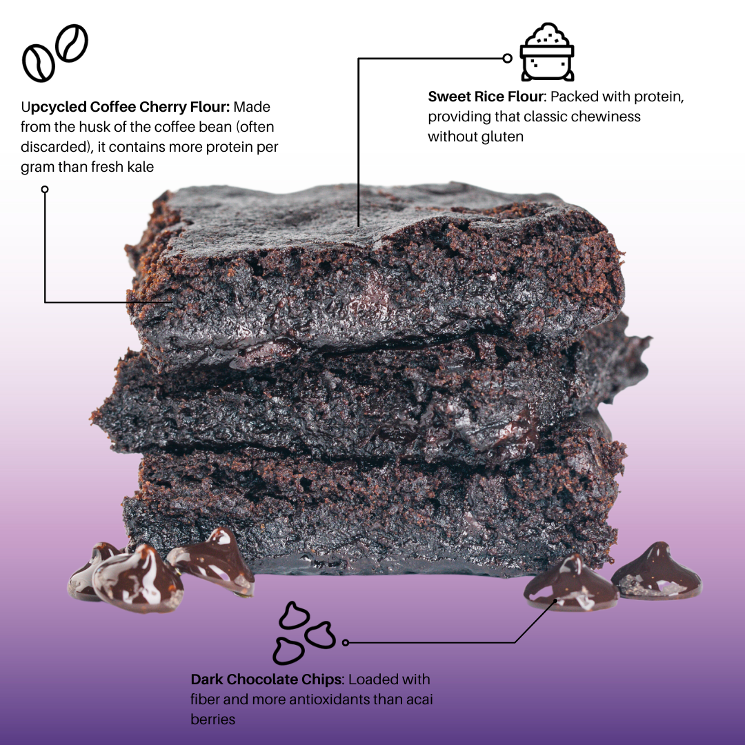 Bake Me Healthy Dark Chocolate Fudgy Brownie Baking Mix Triple Bundle by Farm2Me