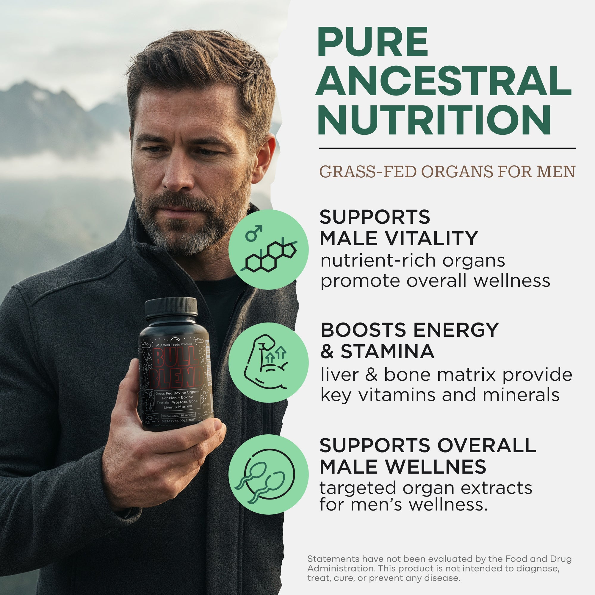 Wholesale of 10 - The Bull Blend - Beef Organs for Hormone Support