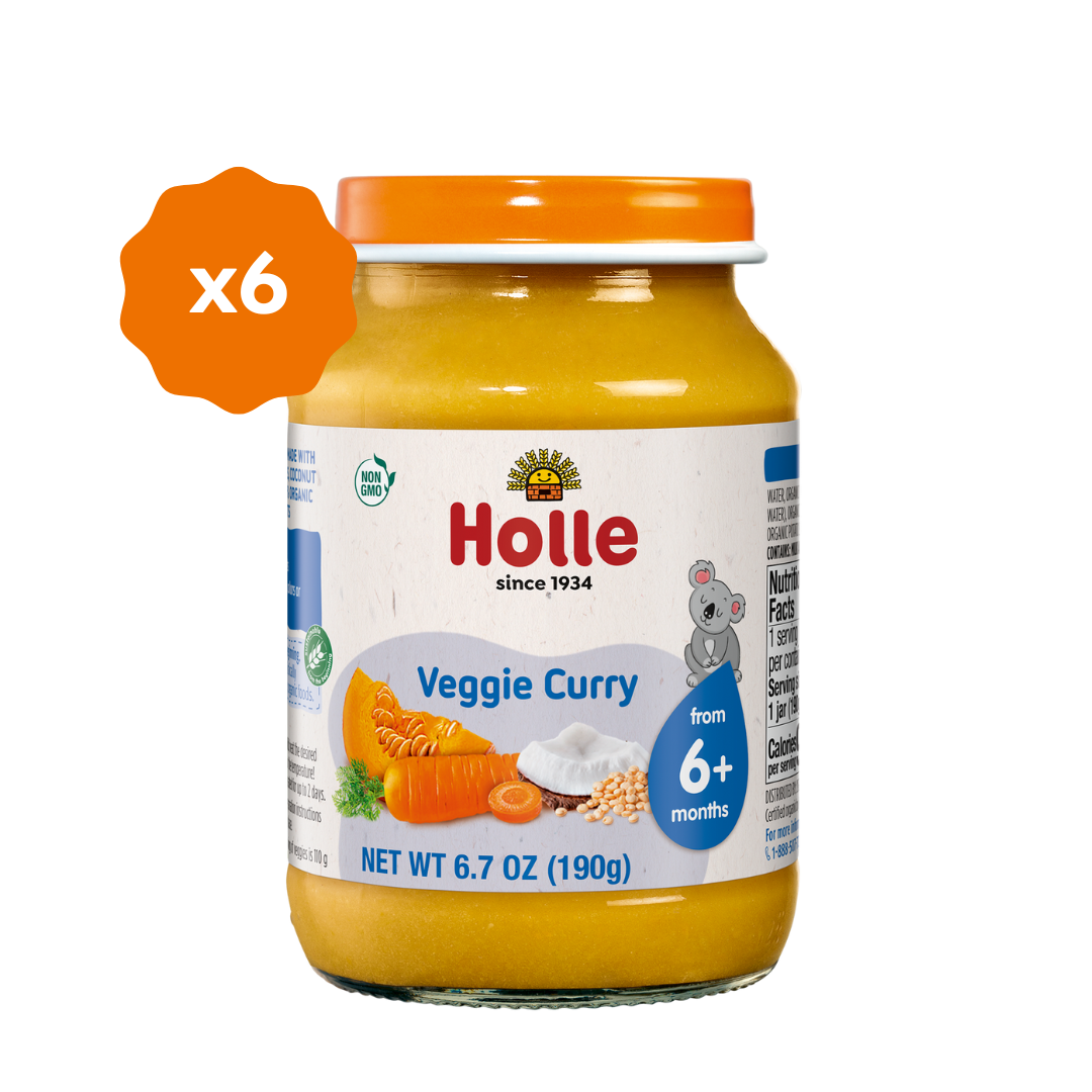 Holle Baby Food Jar - Veggie Curry - 6 Jars by Holle USA