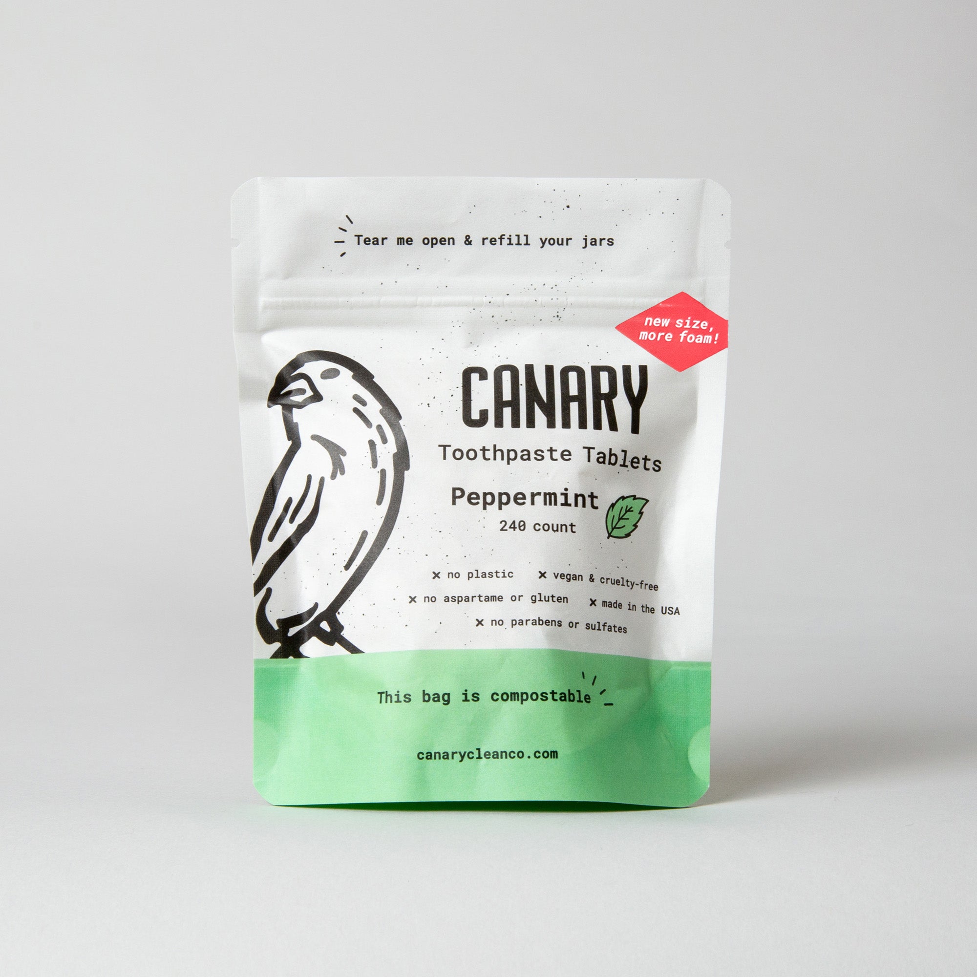 Peppermint Toothpaste Tablets by Canary