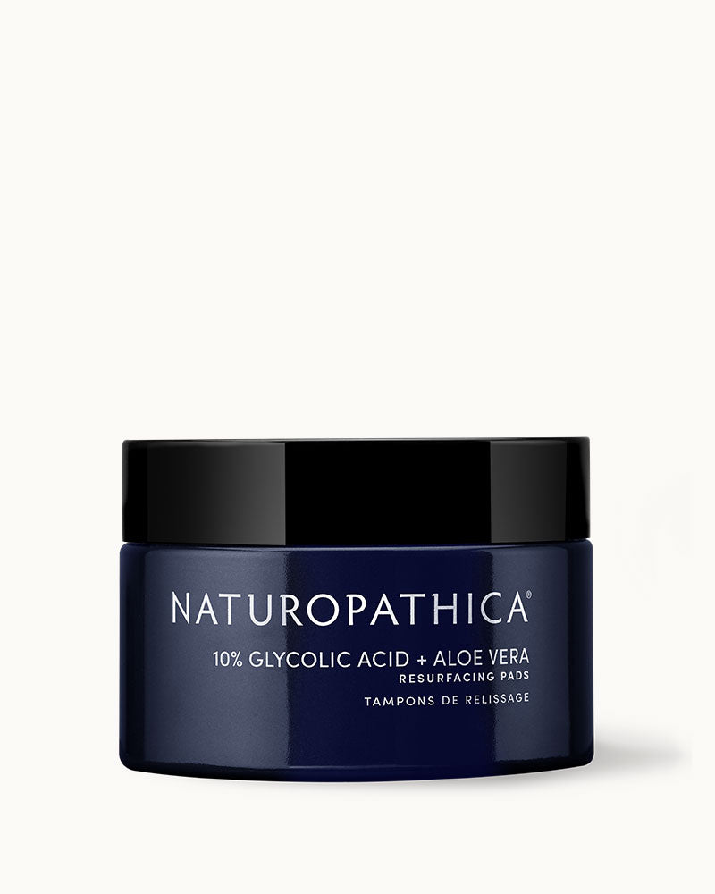 10% Glycolic Acid + Aloe Vera Resurfacing Pads by Naturopathica