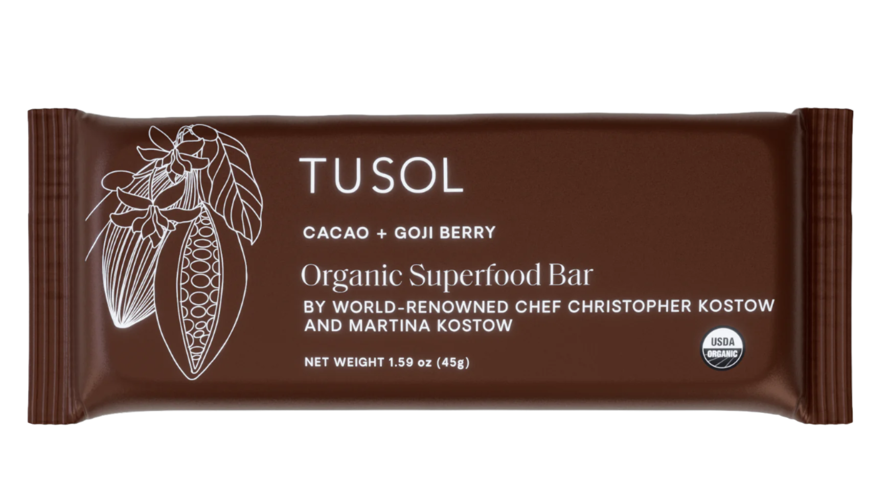 Organic Protein + Superfood Bars by TUSOL Wellness